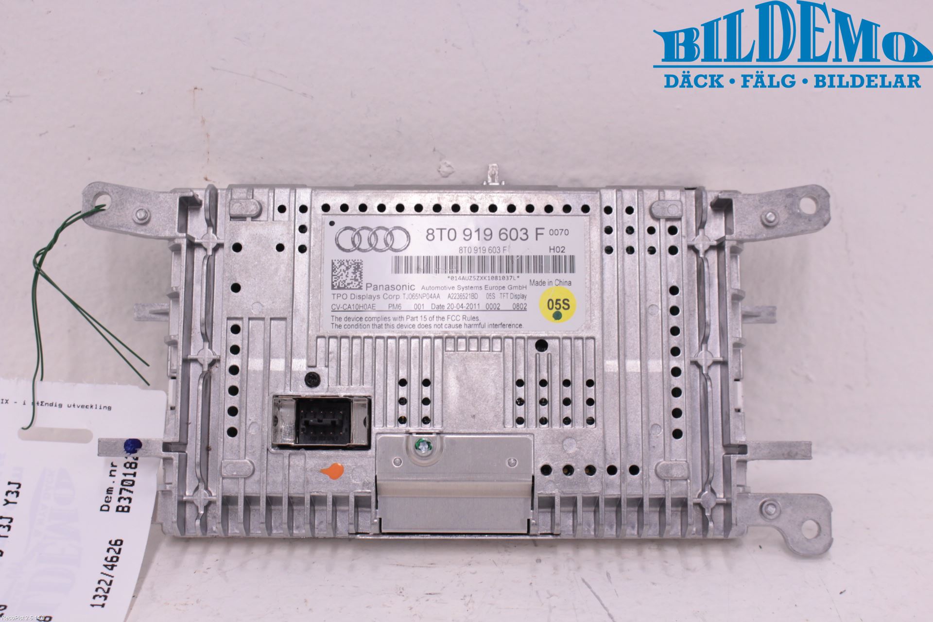 Audi A4/S4 08-11 Multifunktionsdisplay