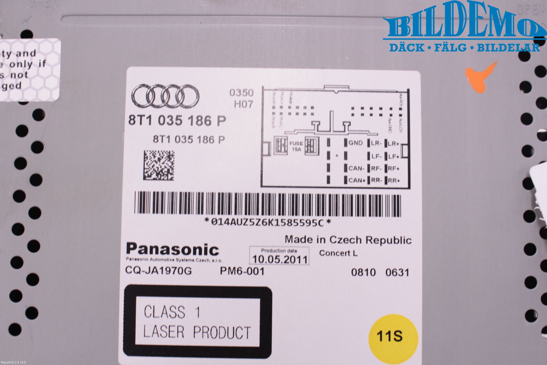 Audi A4/S4 08-11 Cd Radio - Multimediapanel