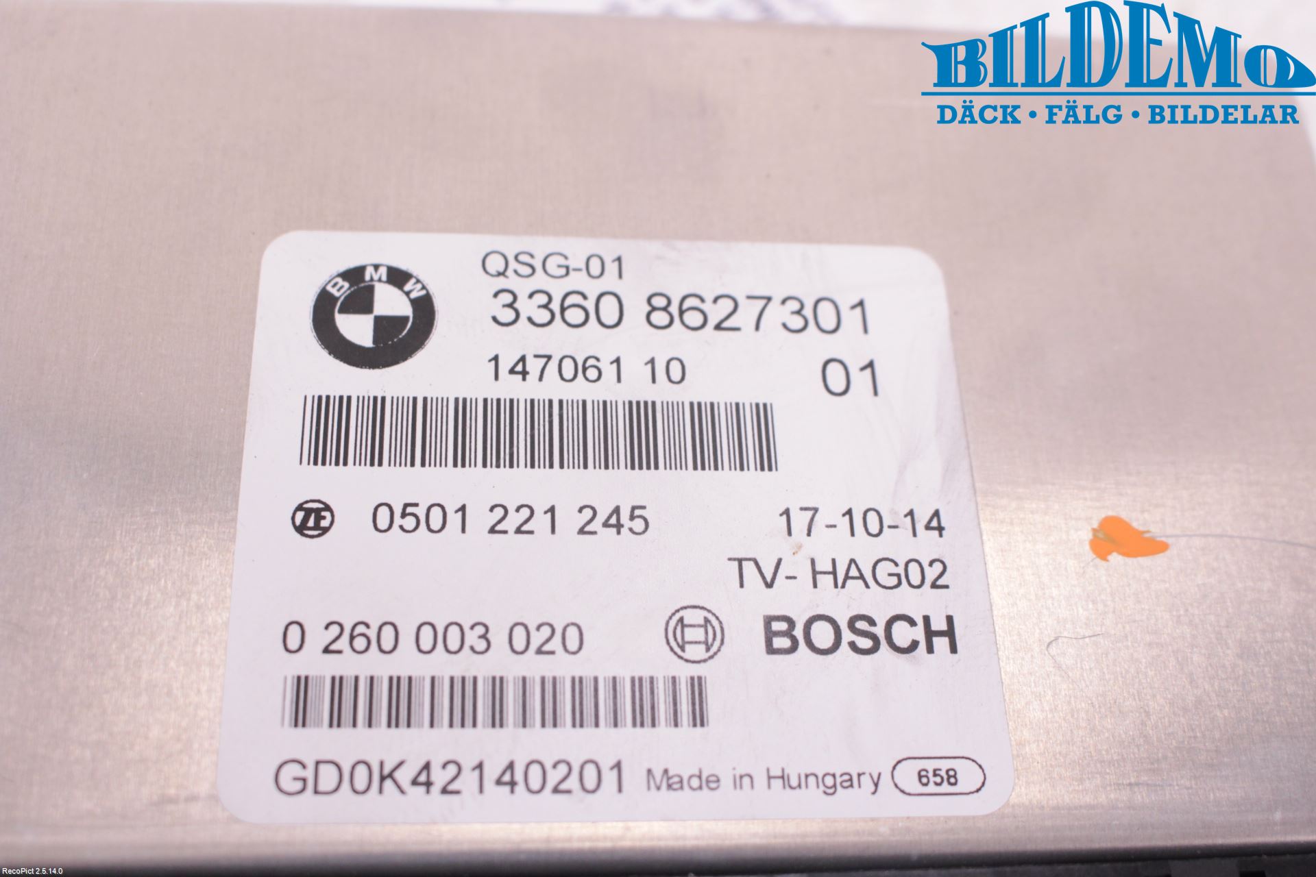 BMW X6 F16 14-19 Styrenhet Övrigt