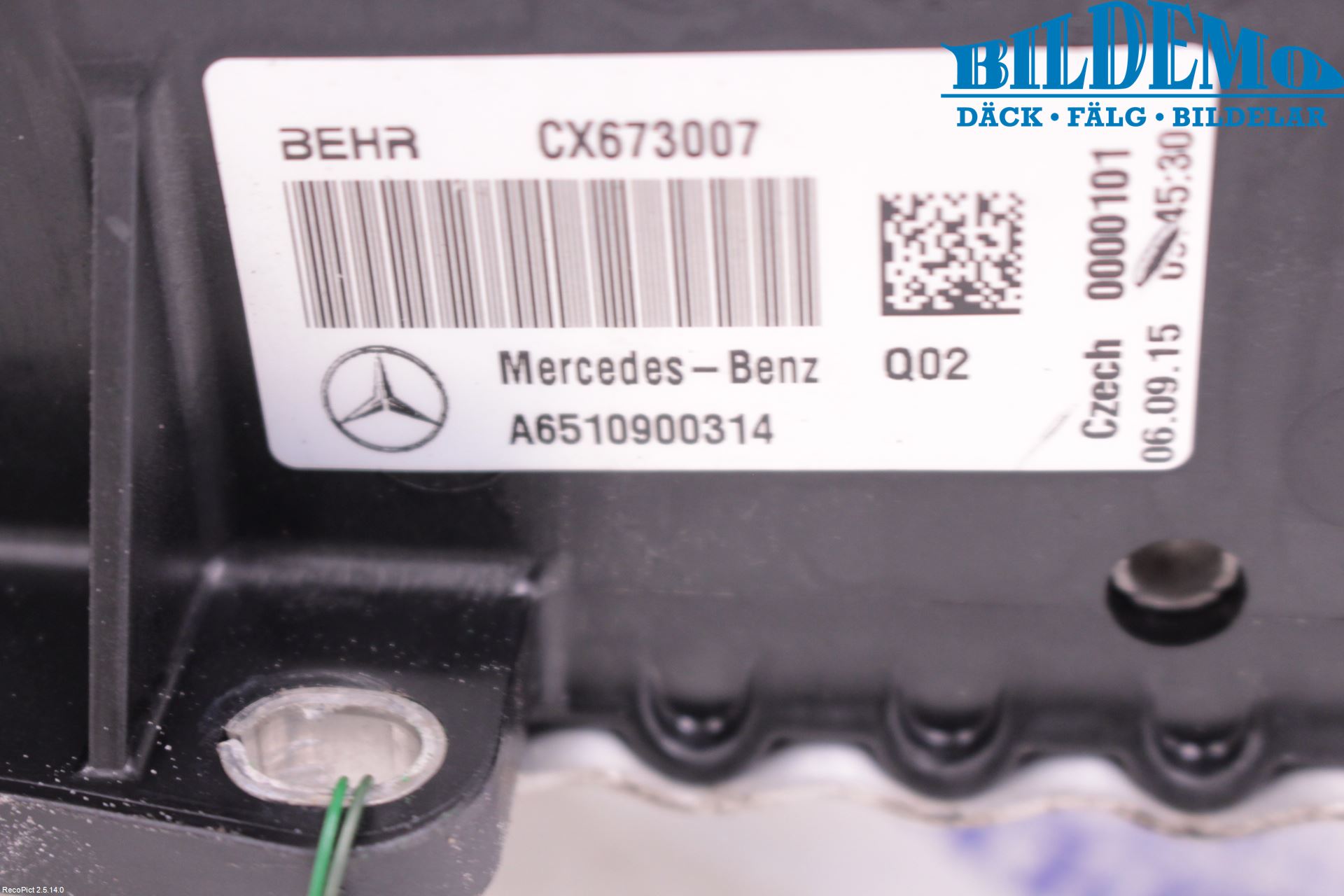 Mercedes-Benz MB C-KLASS (W205) 14-21 Laddluft-Intercooler Kyl