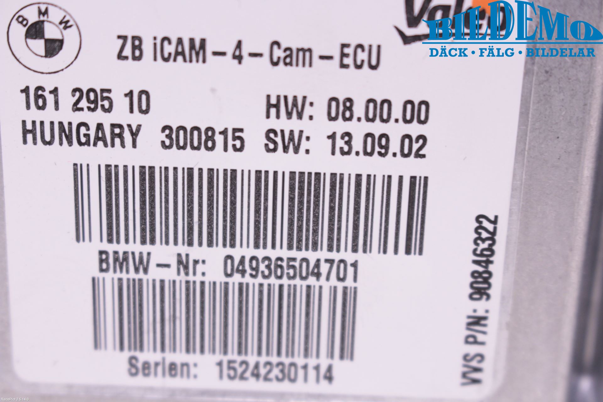 BMW X3 F25 10-17 Styrenhet Parkeringshjälp