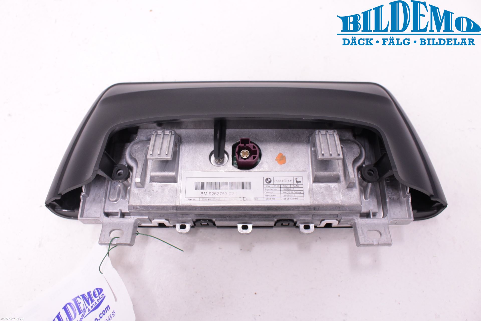 BMW 3 F30/F31/F80 12-19 Bildskärm