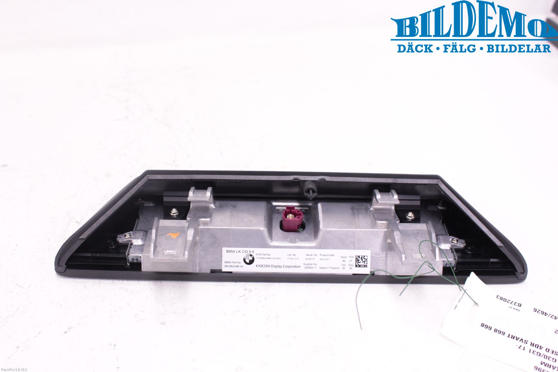 BMW 5 G30/G31/F90 17-23 Bildskärm