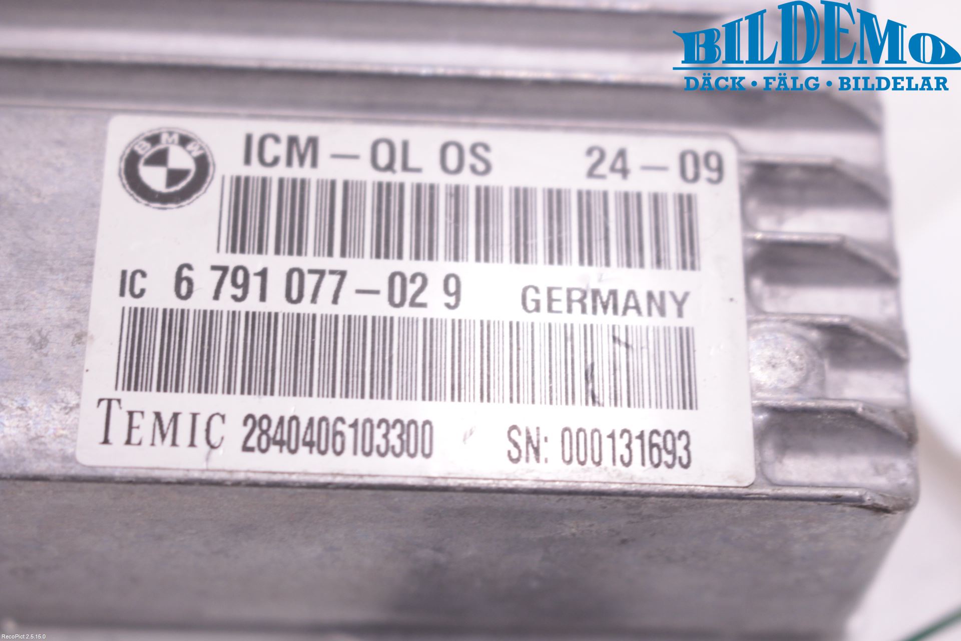BMW X5 E70 07-13 Styrenhet Övrigt