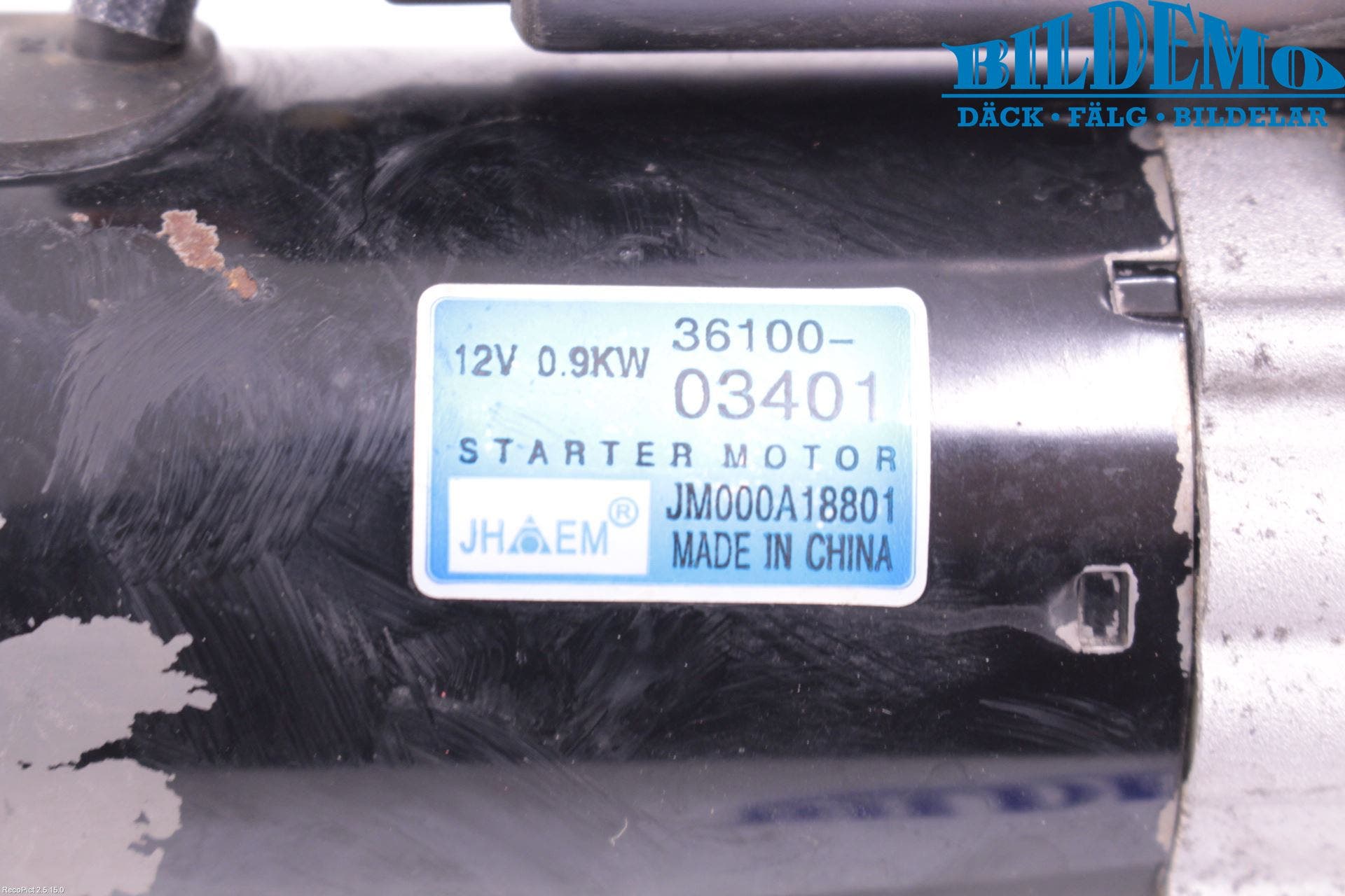 Kia PICANTO 12-17 Startmotor