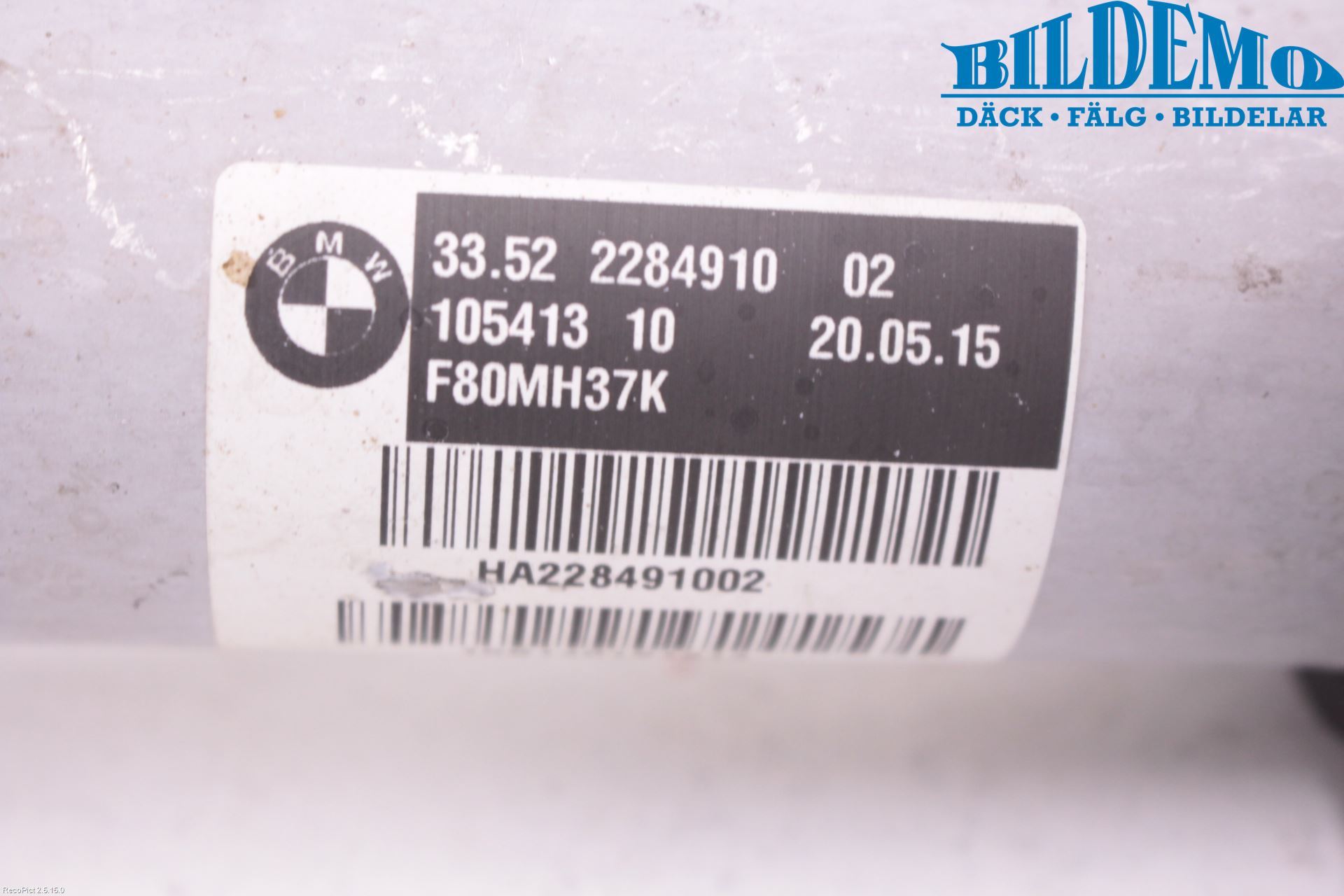 BMW 3 F30/F31/F80 12-19 Stötdämpare Bak