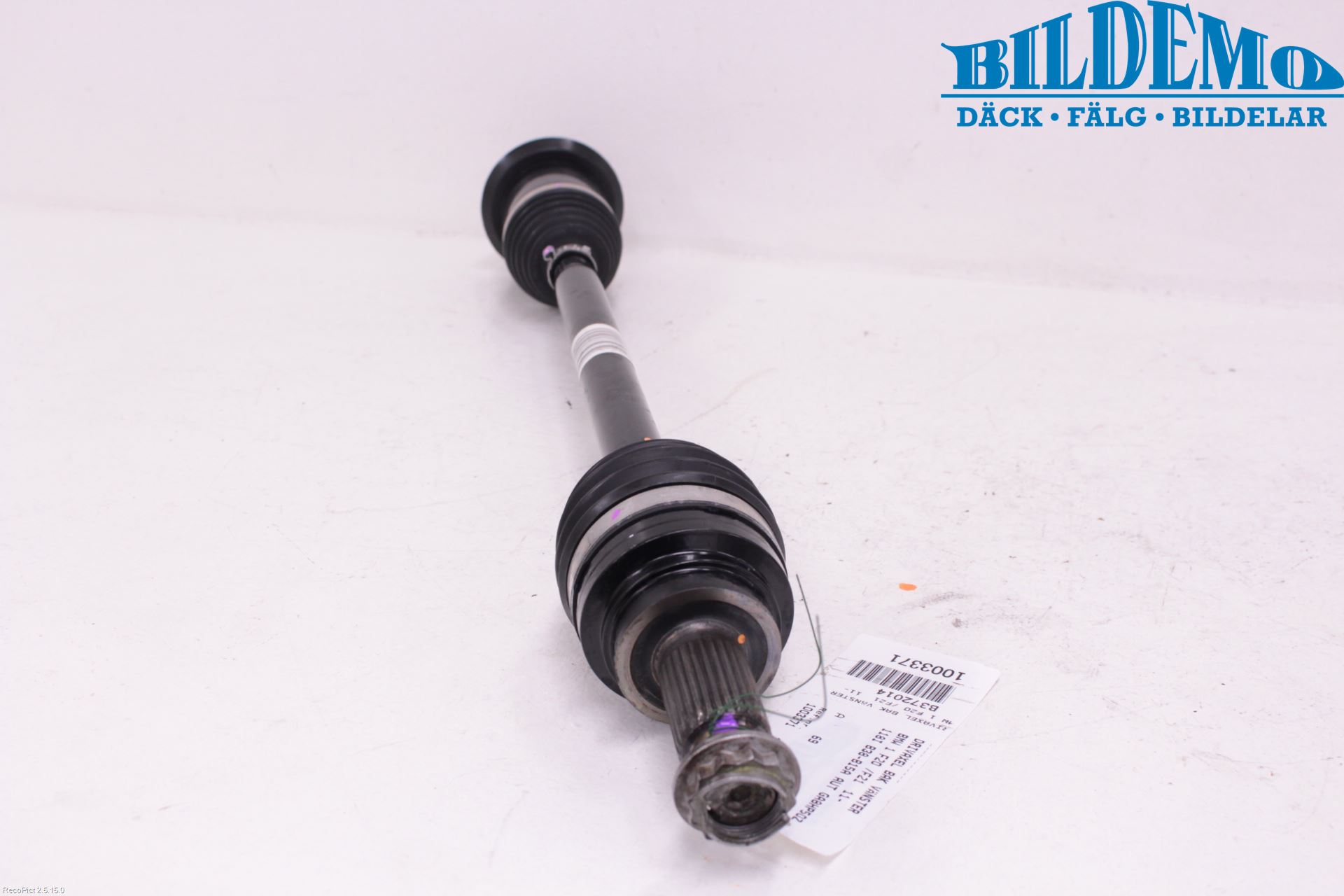 BMW 1 F20/F21 11-19 Drivaxel Bak Vänster