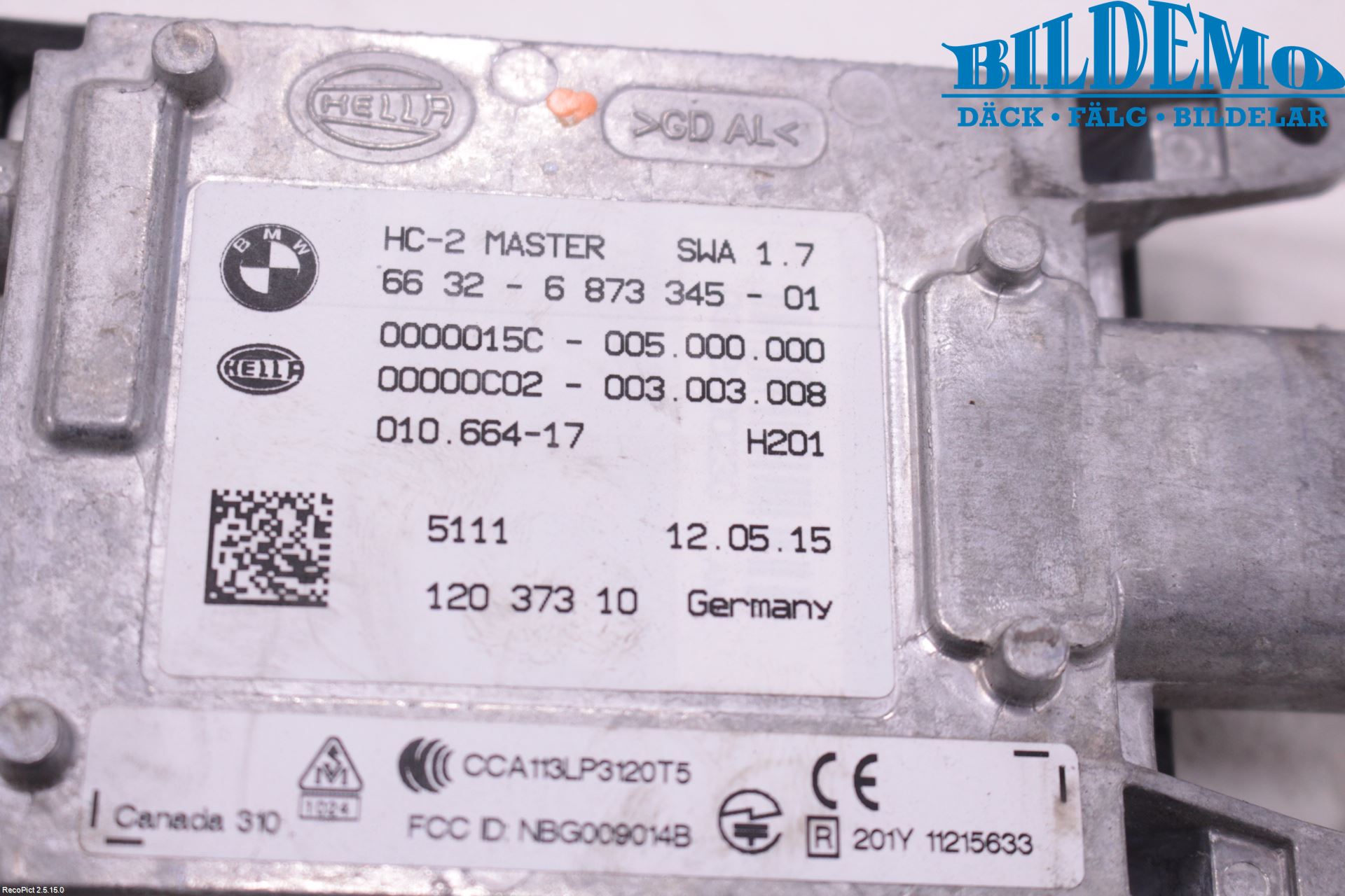 BMW 3 F30/F31/F80 12-19 Sensor Aktivt Kollisionsskydd