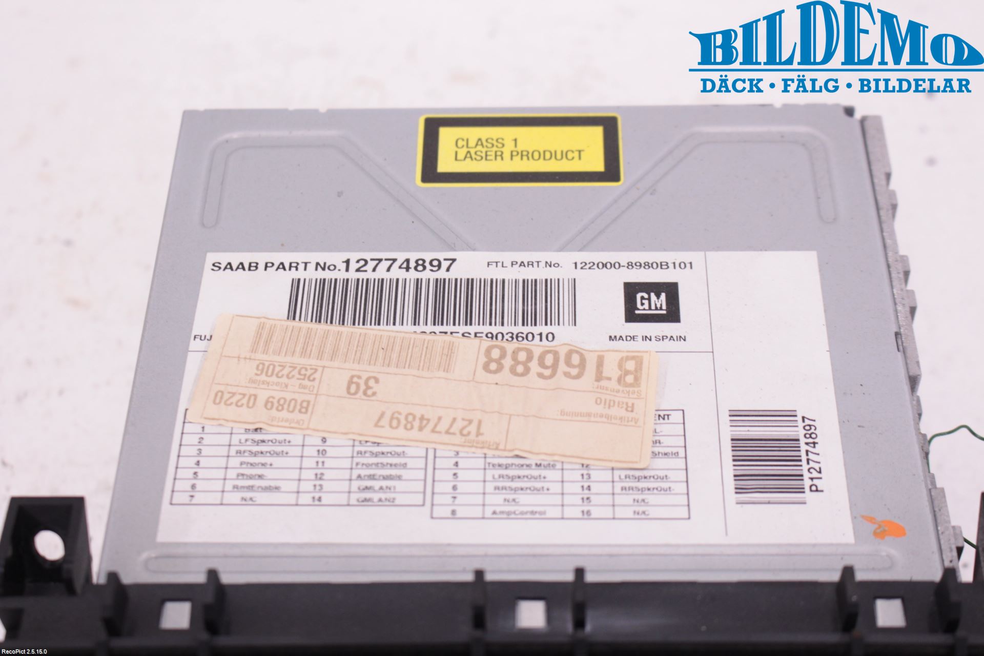 Saab 9-3 VER 2 Cd Radio - Multimediapanel