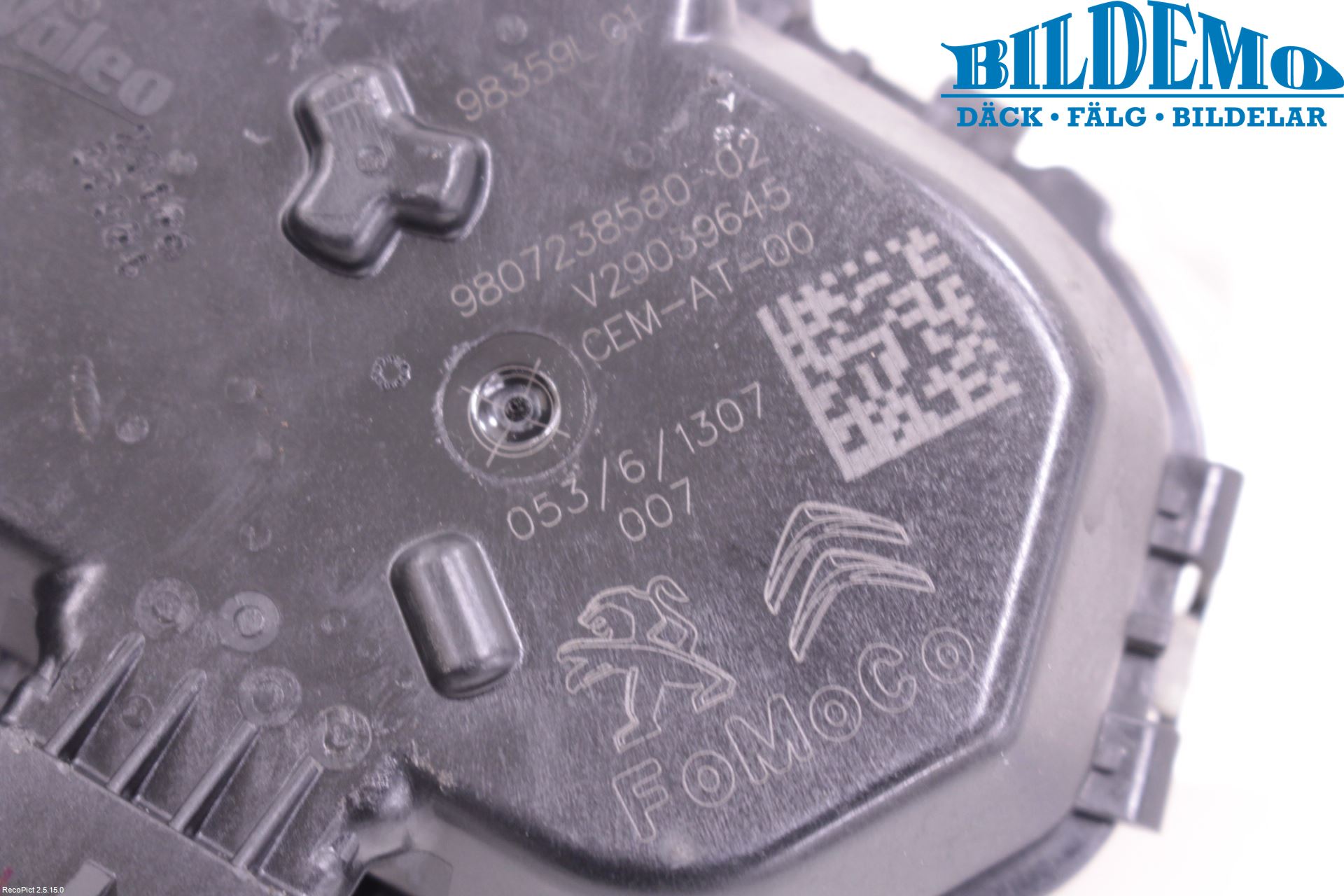 Citroen BERLINGO 08-18 Injspjällhus