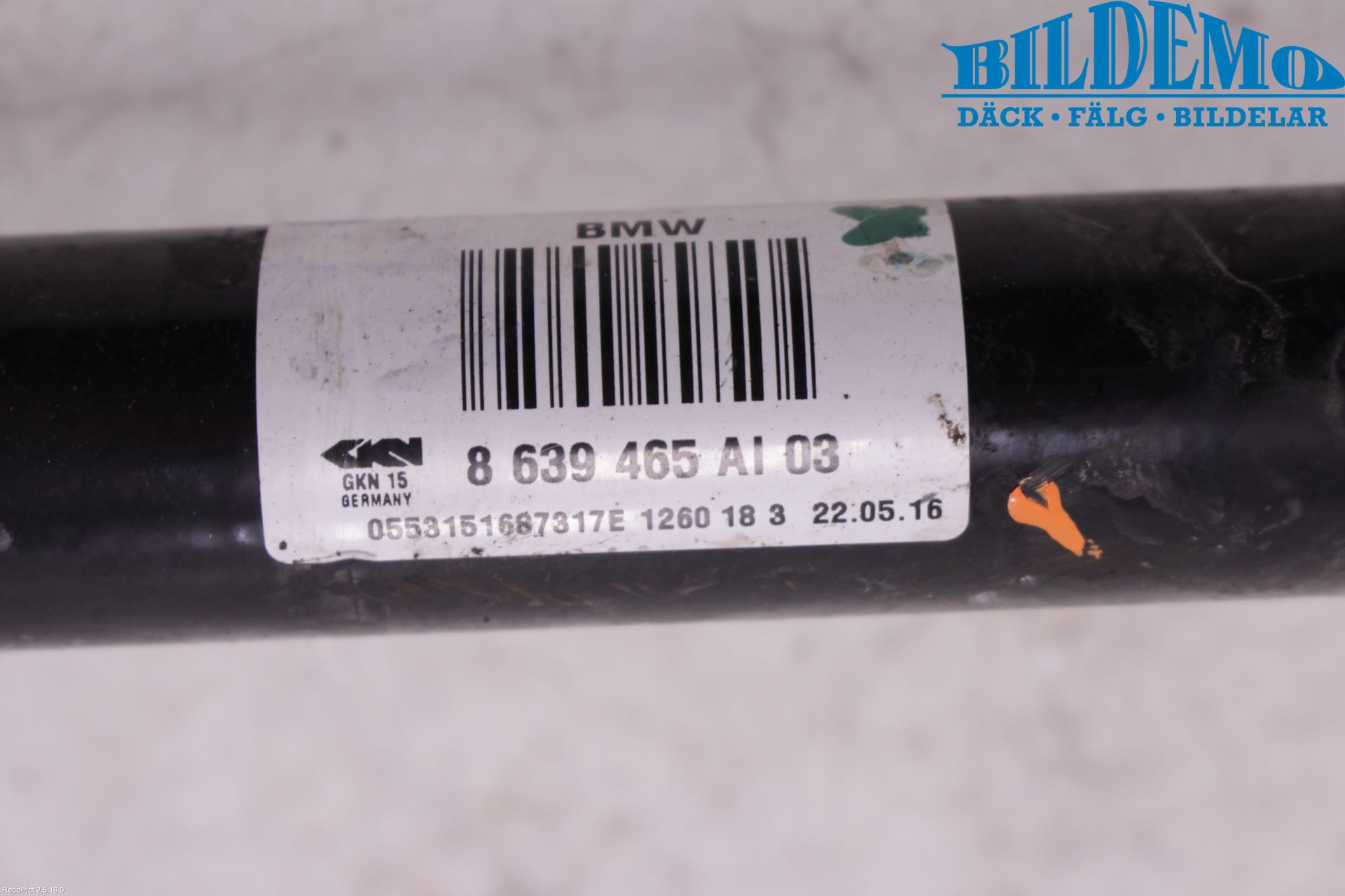 BMW 7 G11/G12 15-22 Drivaxel Bak Vänster