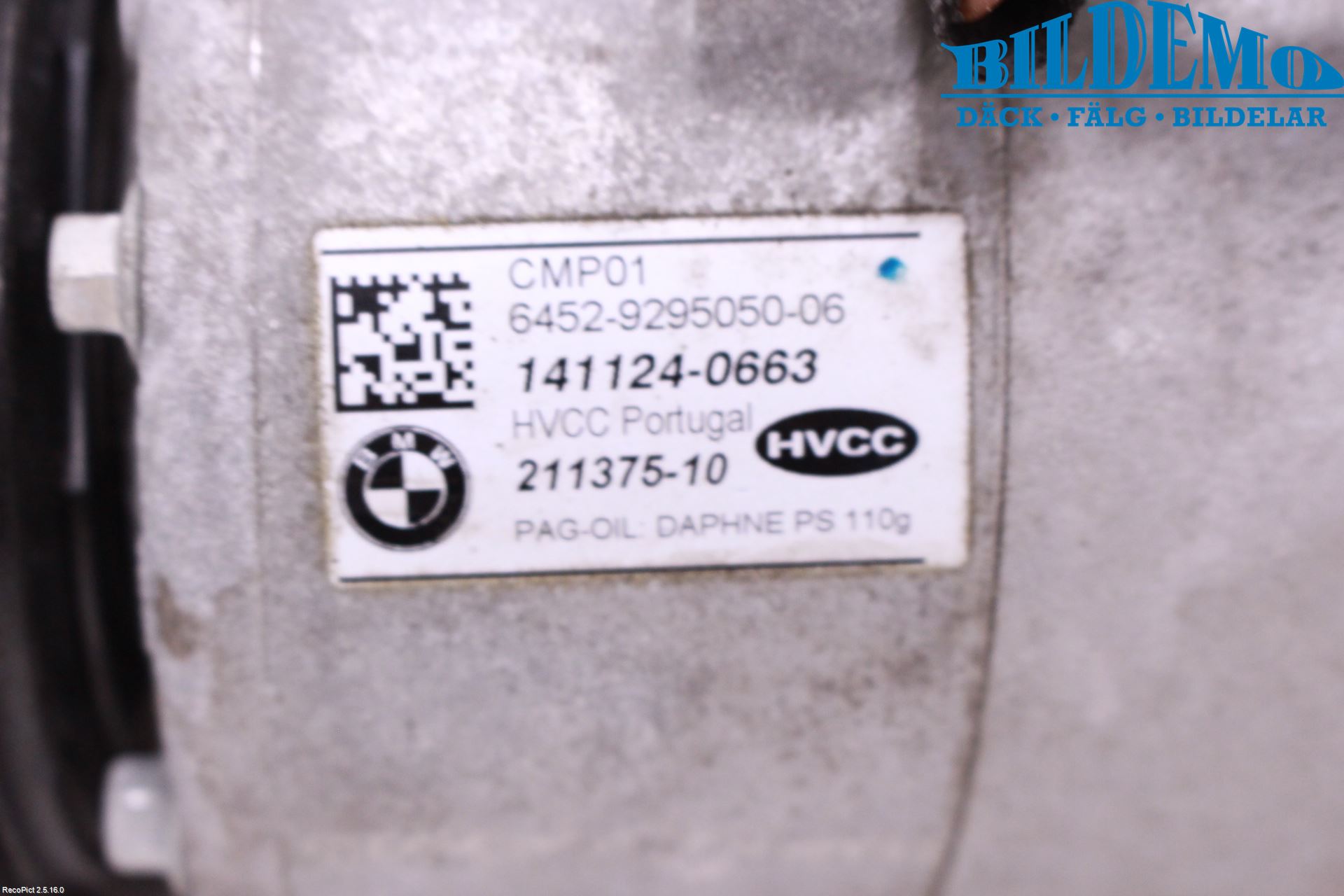 BMW 5 F10/F11/F18 09-17 Ac Kompressor