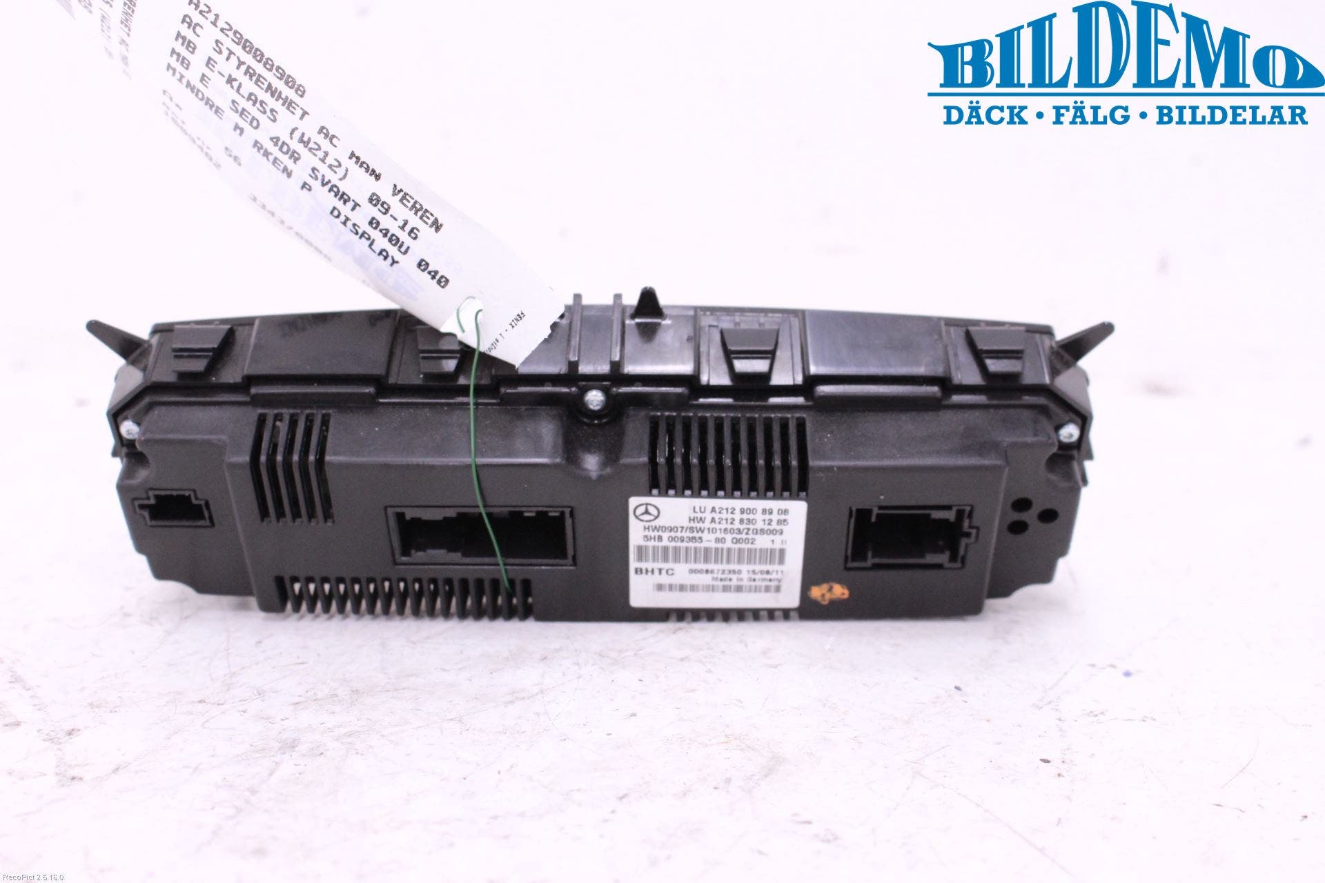 Mercedes-Benz MB E-KLASS (W212) 09-16 Ac Styrenhet Ac Manöveren