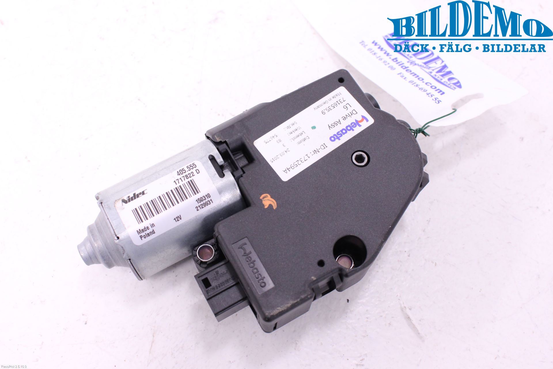 BMW 5 F10/F11/F18 09-17 Taklucksmotor