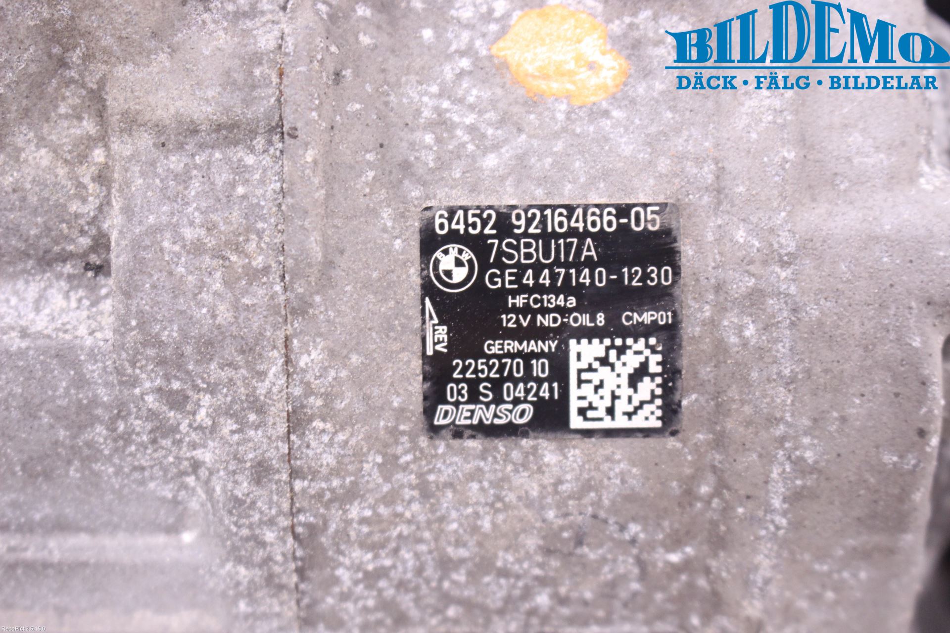 BMW 5 F10/F11/F18 09-17 Ac Kompressor