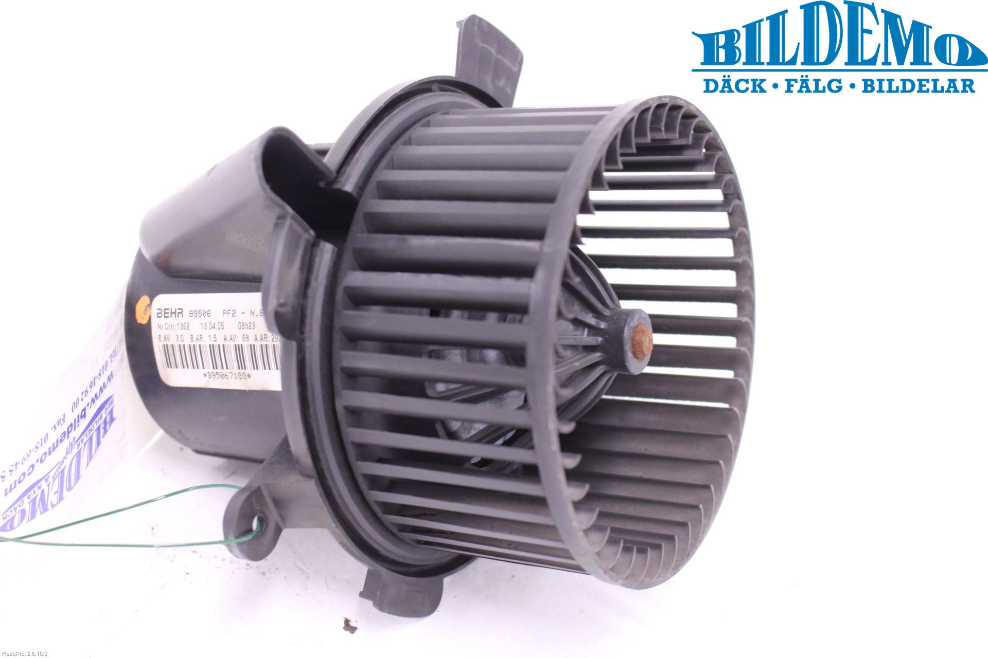 Peugeot 307     01-05 Värmefläkt