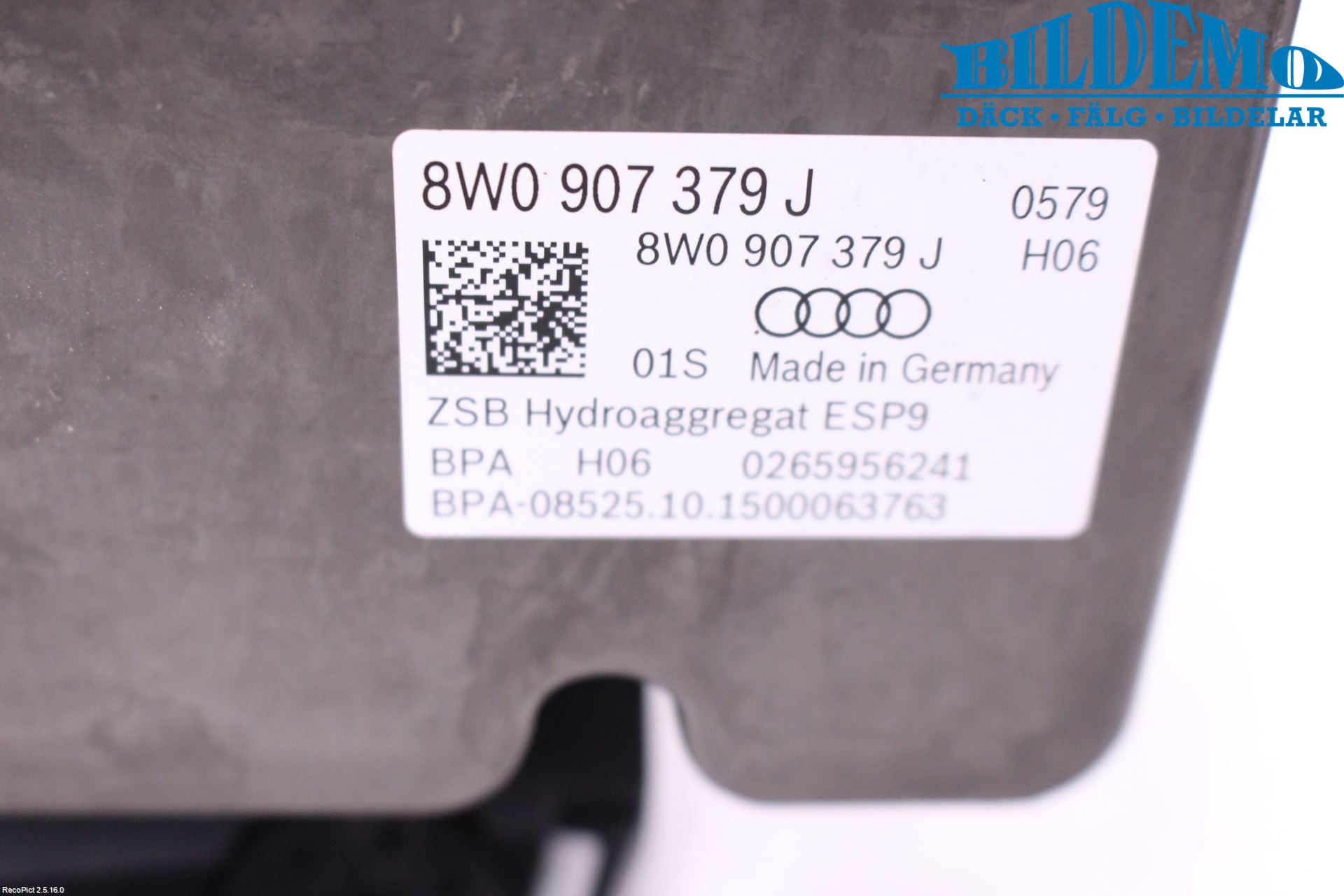 Audi A4/S4 B9 16-19 Abs Hydraulaggregat