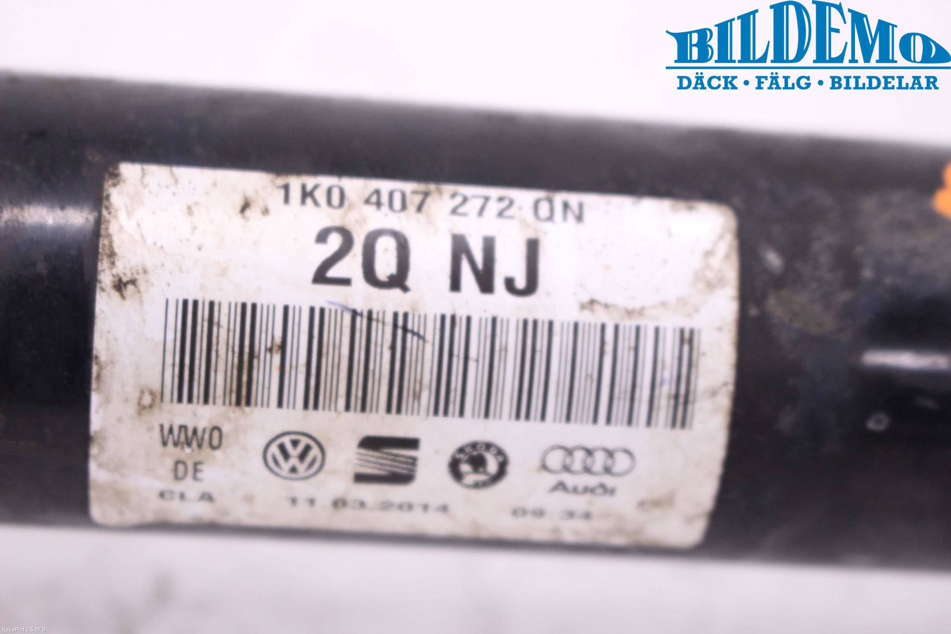 Volkswagen VW GOLF / E-GOLF VII 13-20 Drivaxel Fram Höger