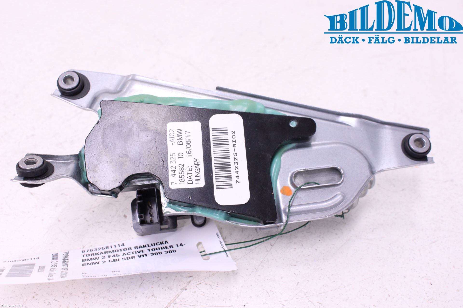 BMW 2 F45 Active Tourer 14-21 Torkarmotor Baklucka