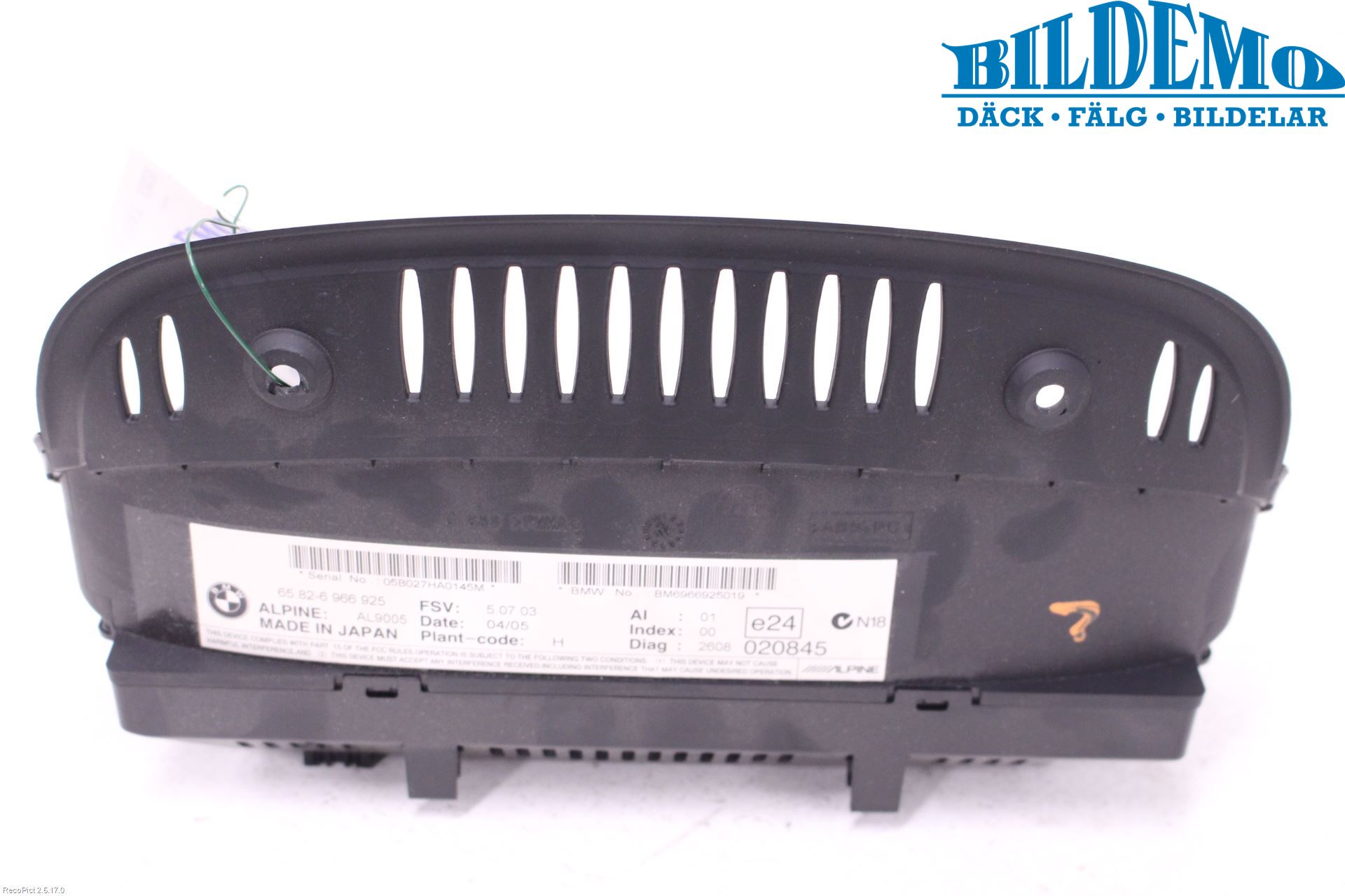 BMW 3 E90/91 SED/TOU 05-12 Bildskärm