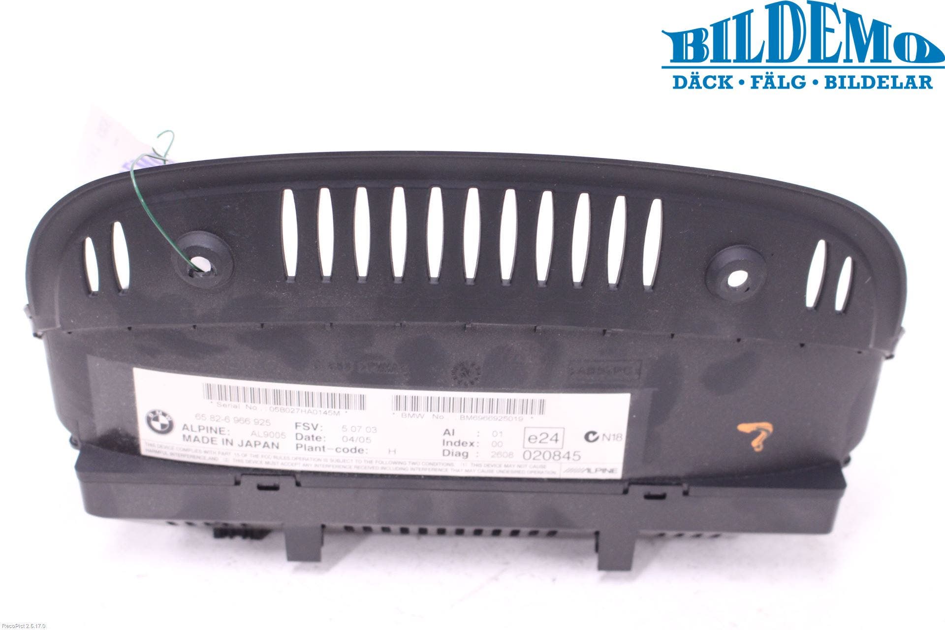 BMW 3 E90/91 SED/TOU 05-12 Bildskärm