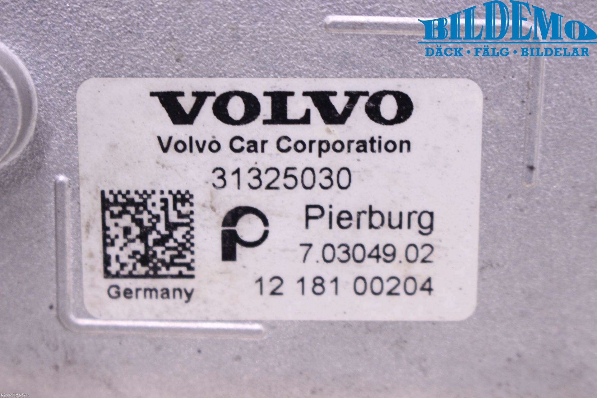 Volvo XC70 08-13 Avgaskylare