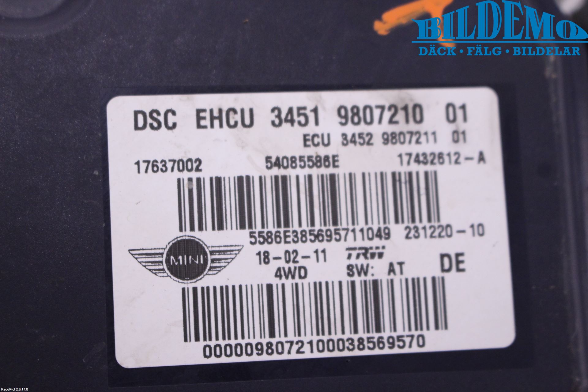 Mini COUNTRYMAN R60 11-16 Abs Hydraulaggregat