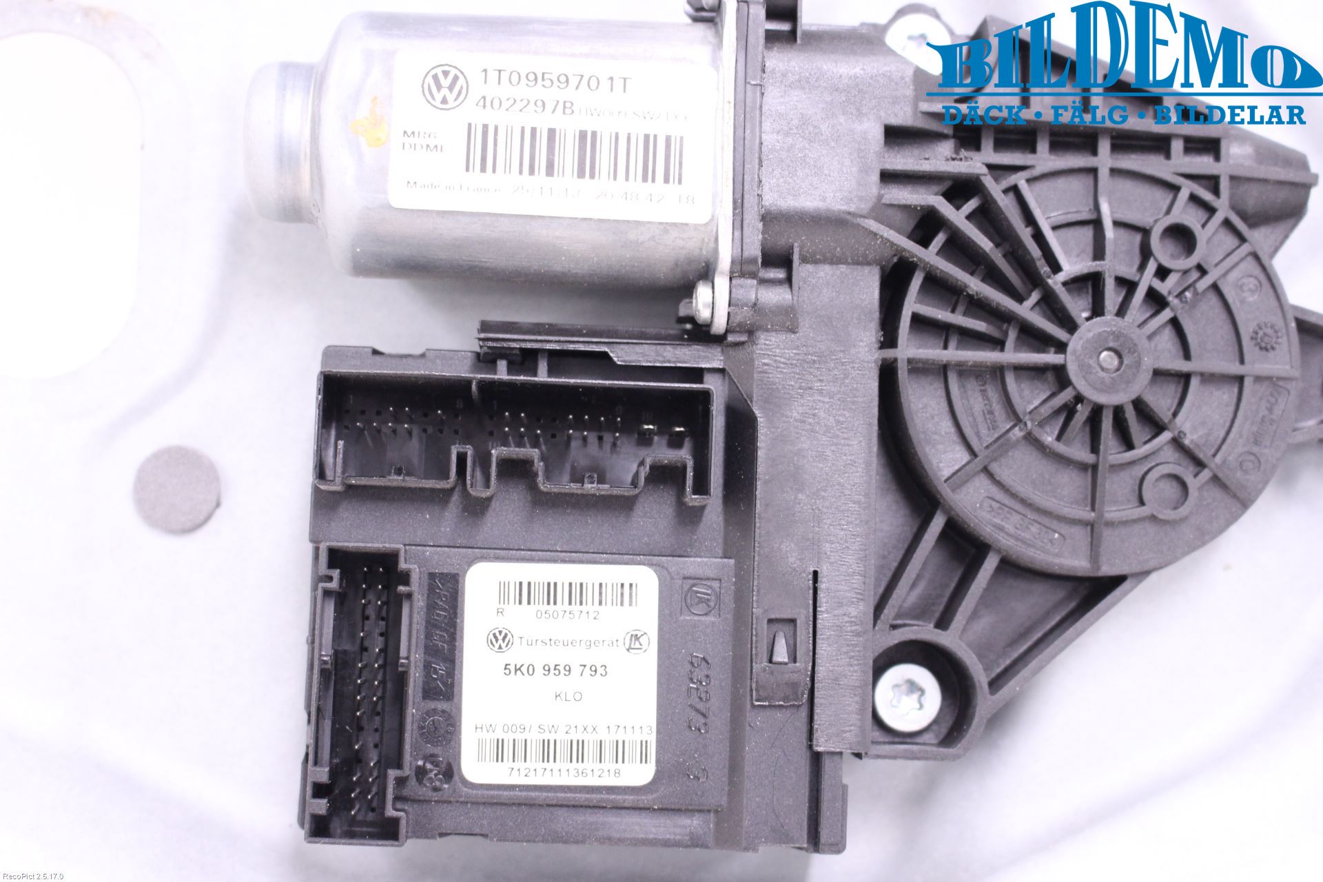 Volkswagen VW TOURAN 10-15 Fönsterhiss El Kompl
