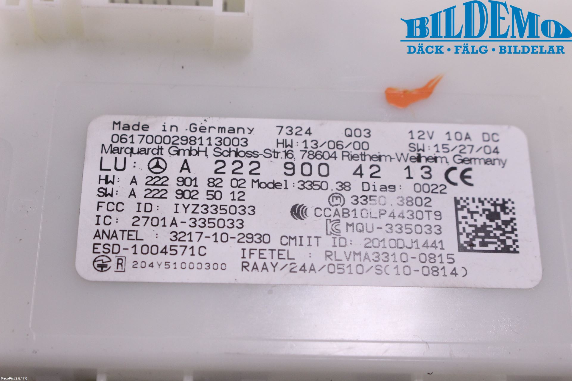 Mercedes-Benz MB GLC-KLASS (X253/C253) 15-22 Styrenhet Övrigt