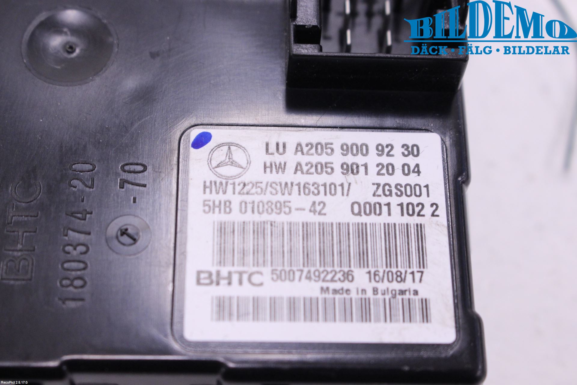 Mercedes-Benz MB GLC-KLASS (X253/C253) 15-22 Styrenhet Övrigt