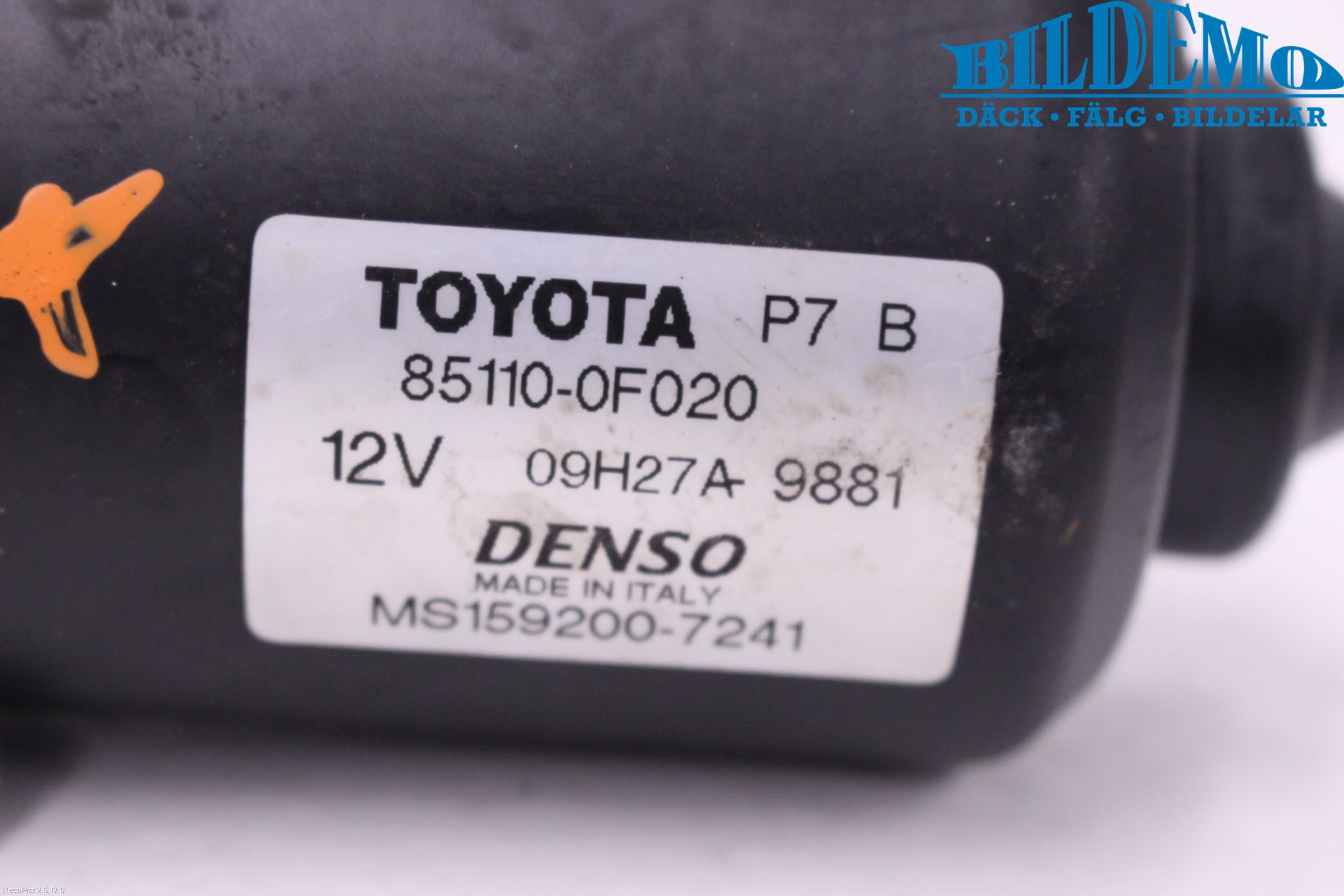 Toyota COROLLA VERSO 04-07 Torkarmotor Vindruta