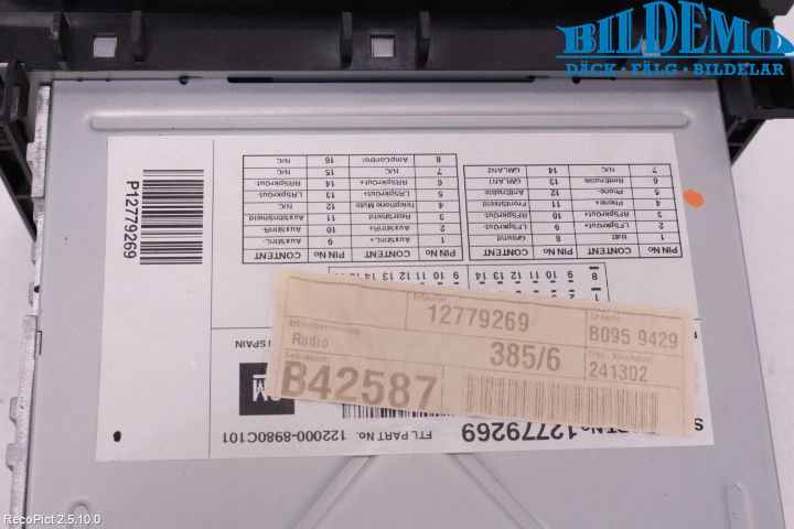 Saab 9-3 VER 2 Cd Radio - Multimediapanel