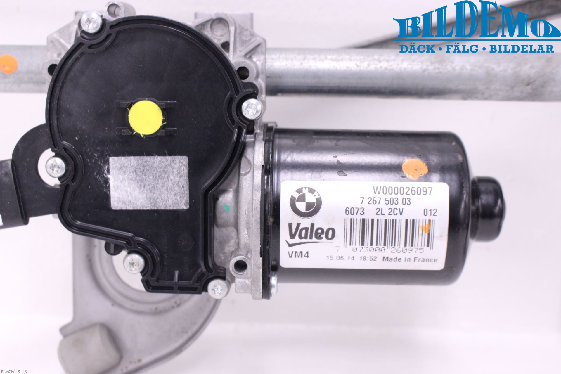BMW 2 F22/F23/F87 Coupé/Cab 13-21 Torkarmotor Vindruta