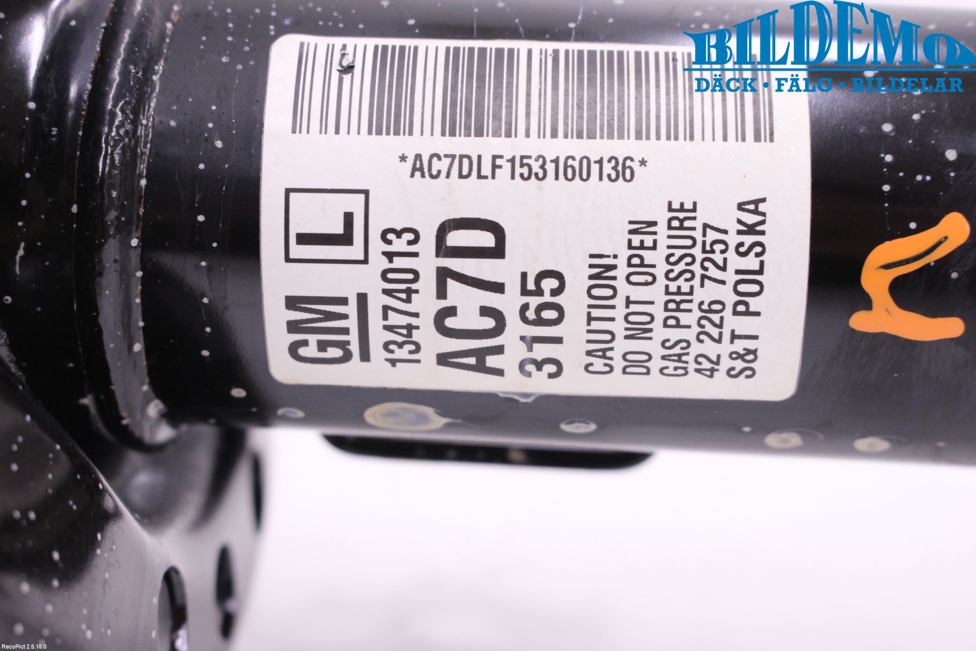 Opel ASTRA J 10-15 Fjäderben Fram Vänster