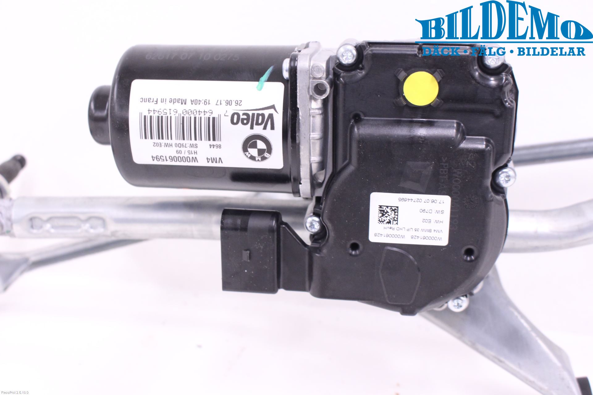 BMW 5 G30/G31/F90 17-23 Torkarmotor Vindruta