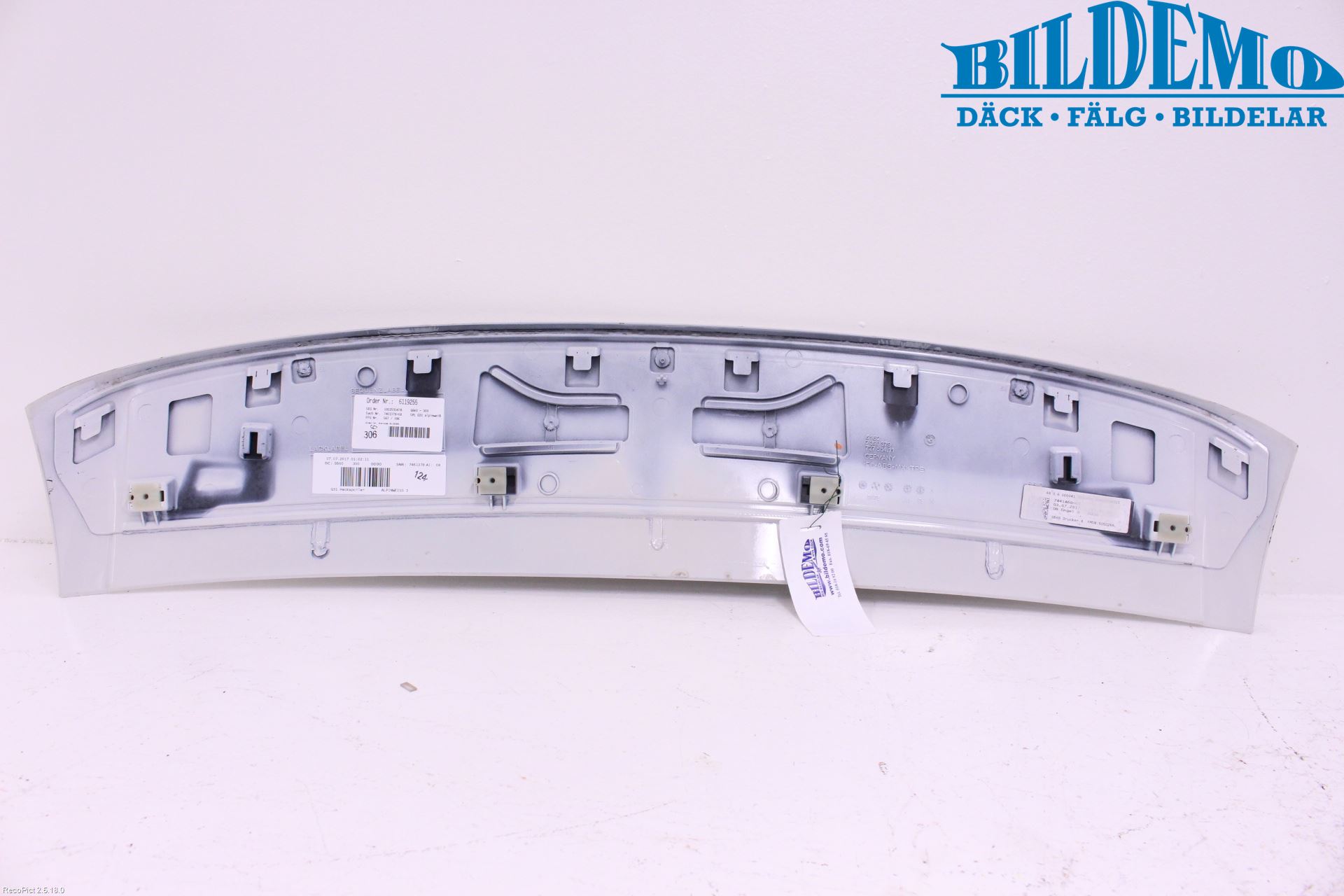 BMW 5 G30/G31/F90 17-23 Spoiler Baklucka