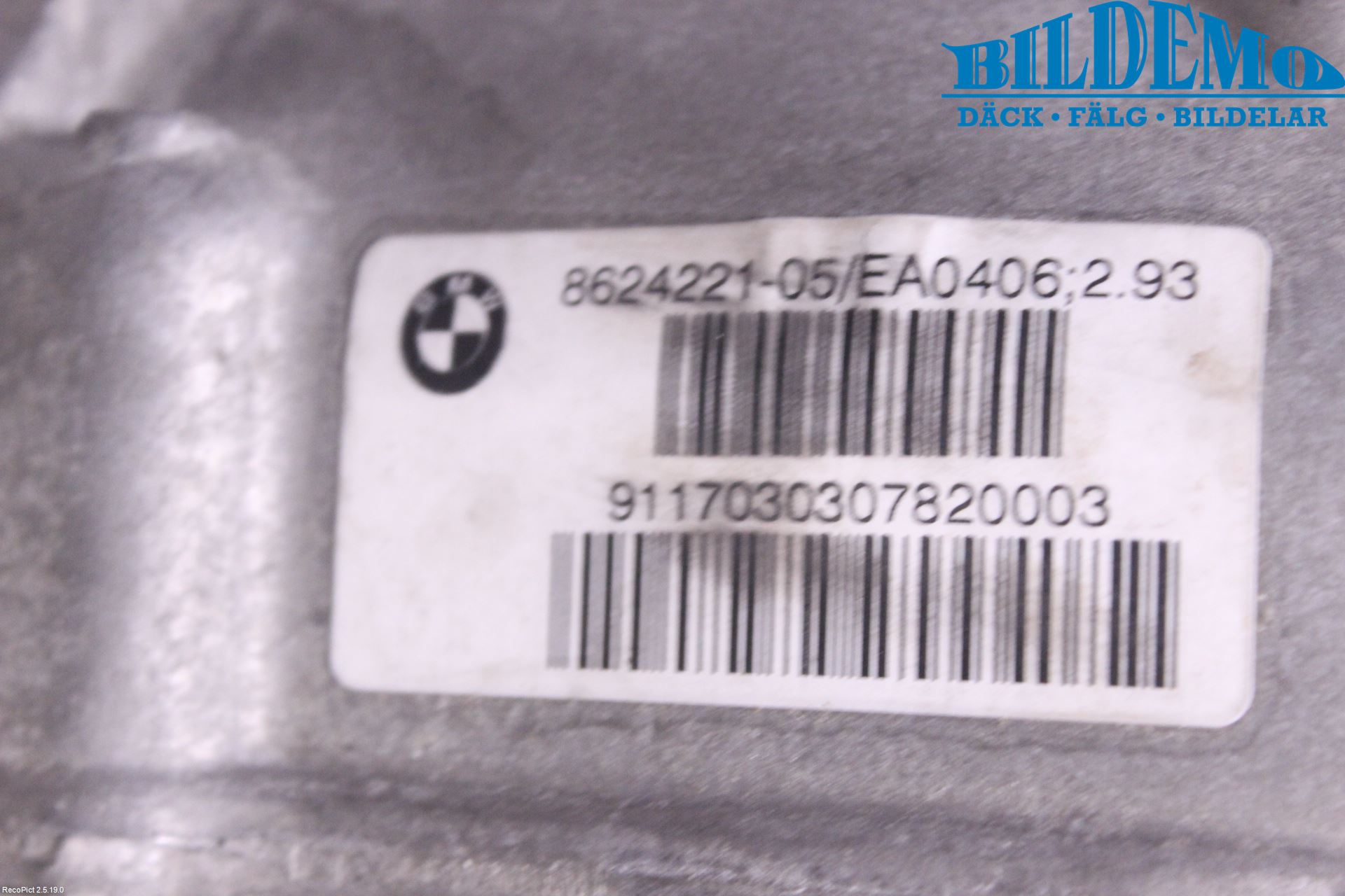 BMW 5 G30/G31/F90 17-23 Bakväxel-Diff