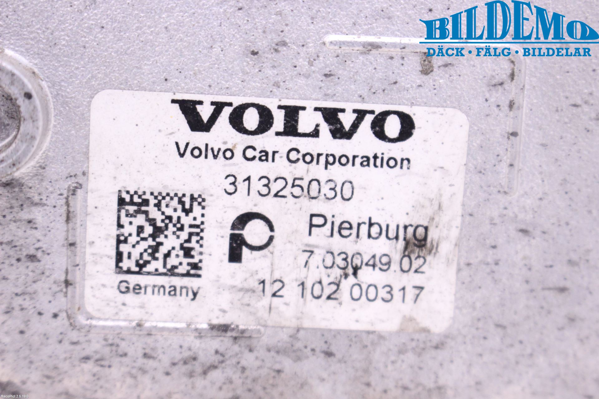 Volvo XC60 09-13 Avgaskylare