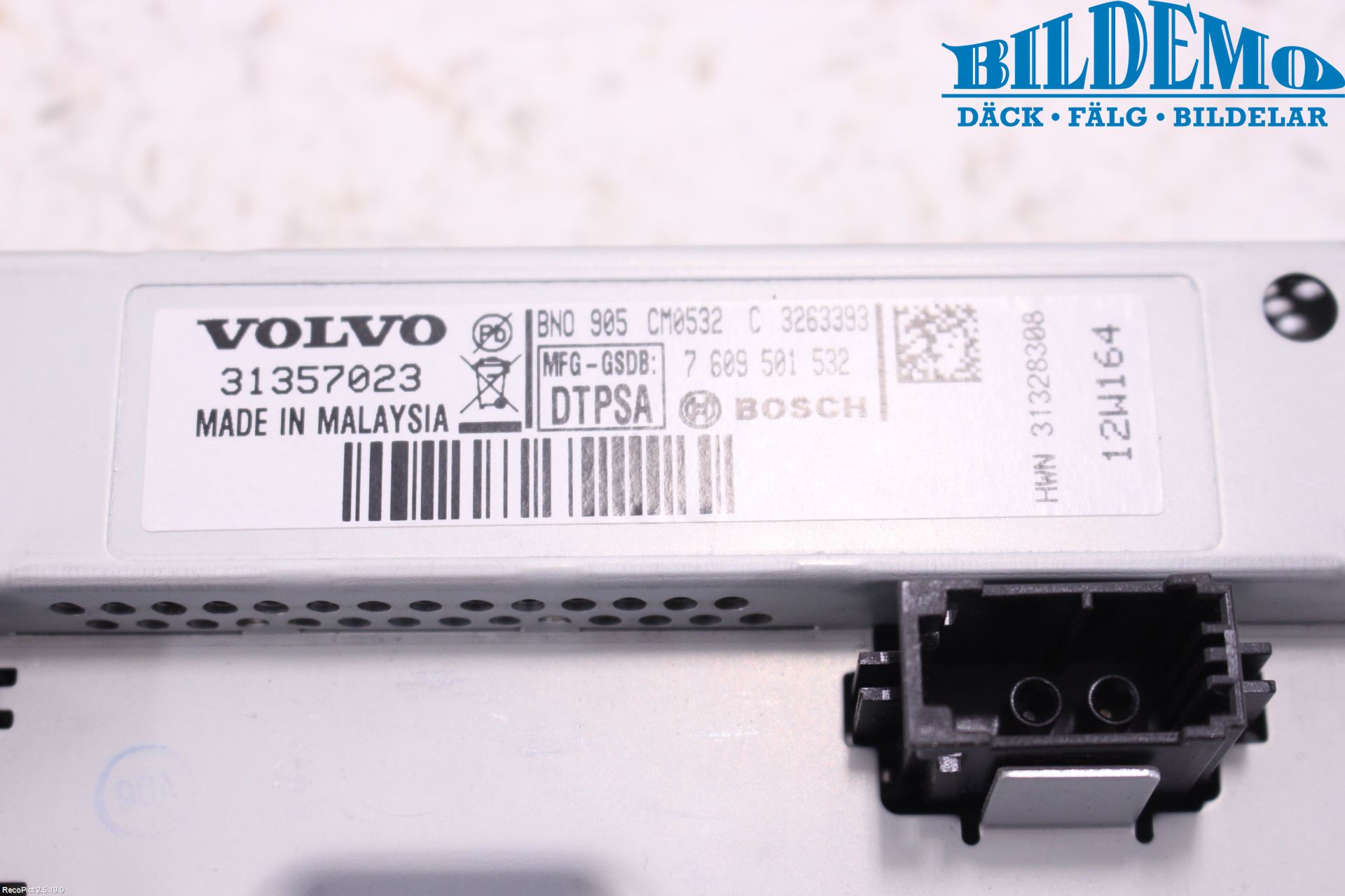 Volvo XC60 09-13 Färddator