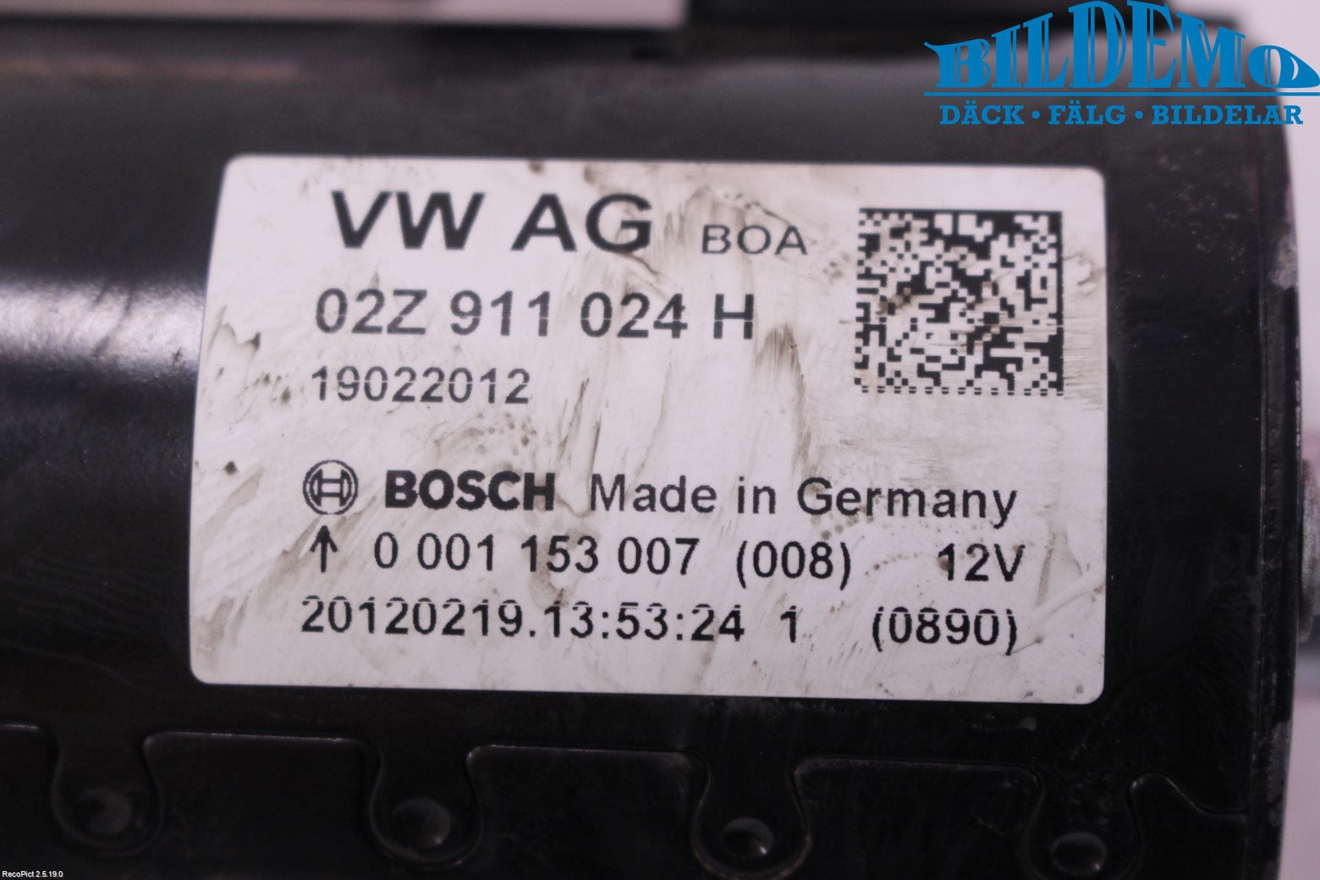 Volkswagen VW GOLF VI 09-13 Startmotor Diesel