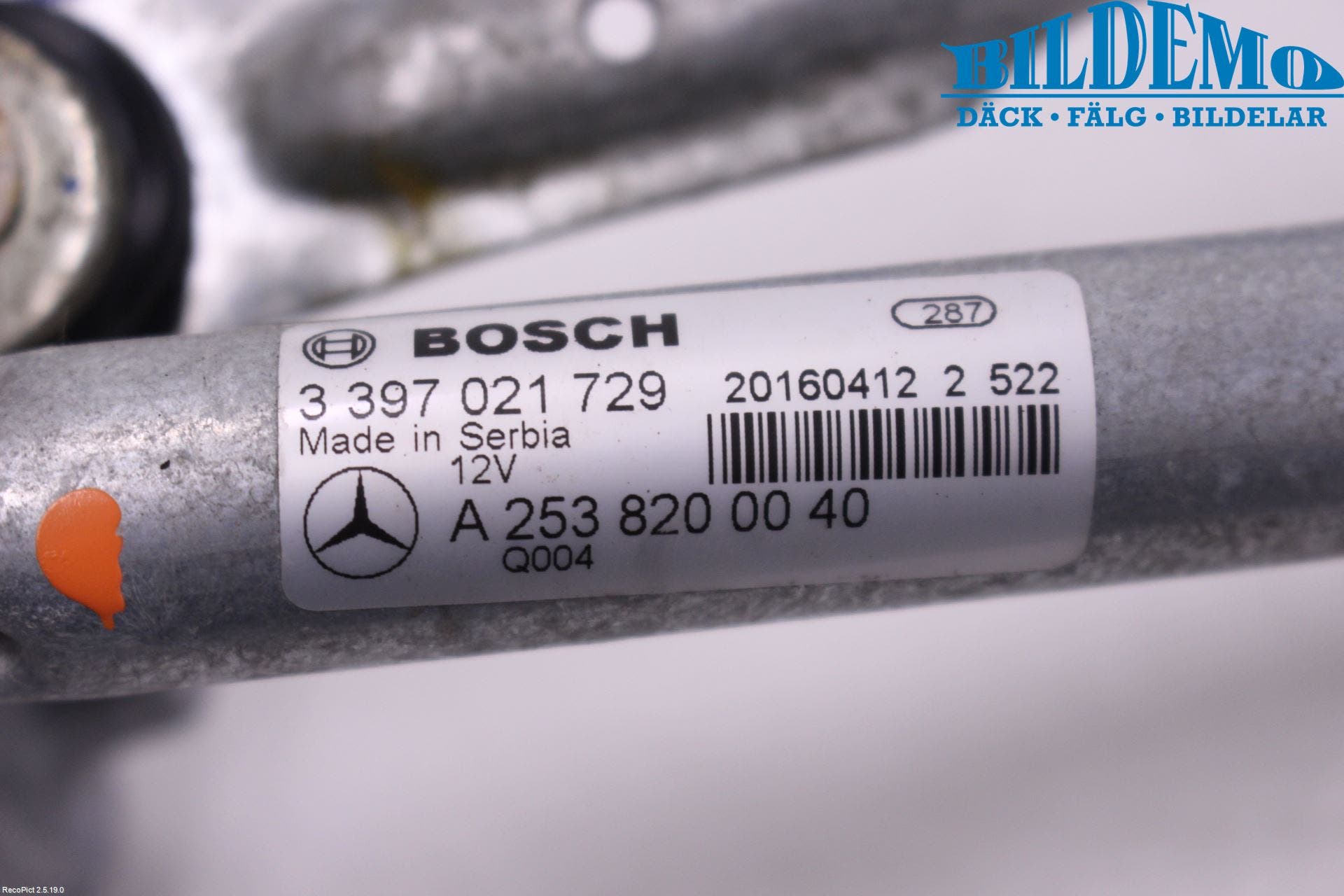 MB GLC-KLASS (X253/C253) 15-22 Torkarmekanism Vindruta