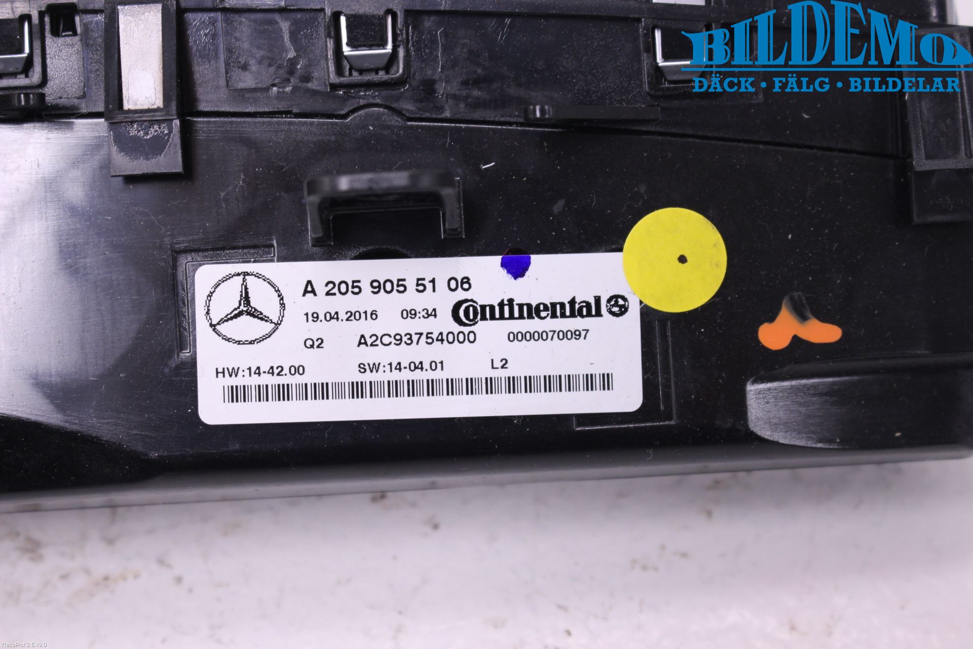 Mercedes-Benz MB GLC-KLASS (X253/C253) 15-22 Ac Styrenhet Ac Manöveren