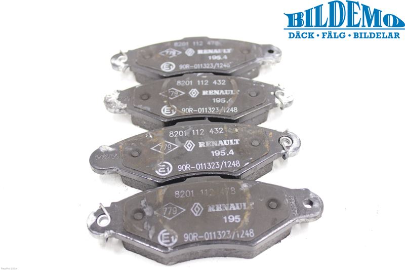 Renault KANGOO I 03-08 Bromsbelägg Fram