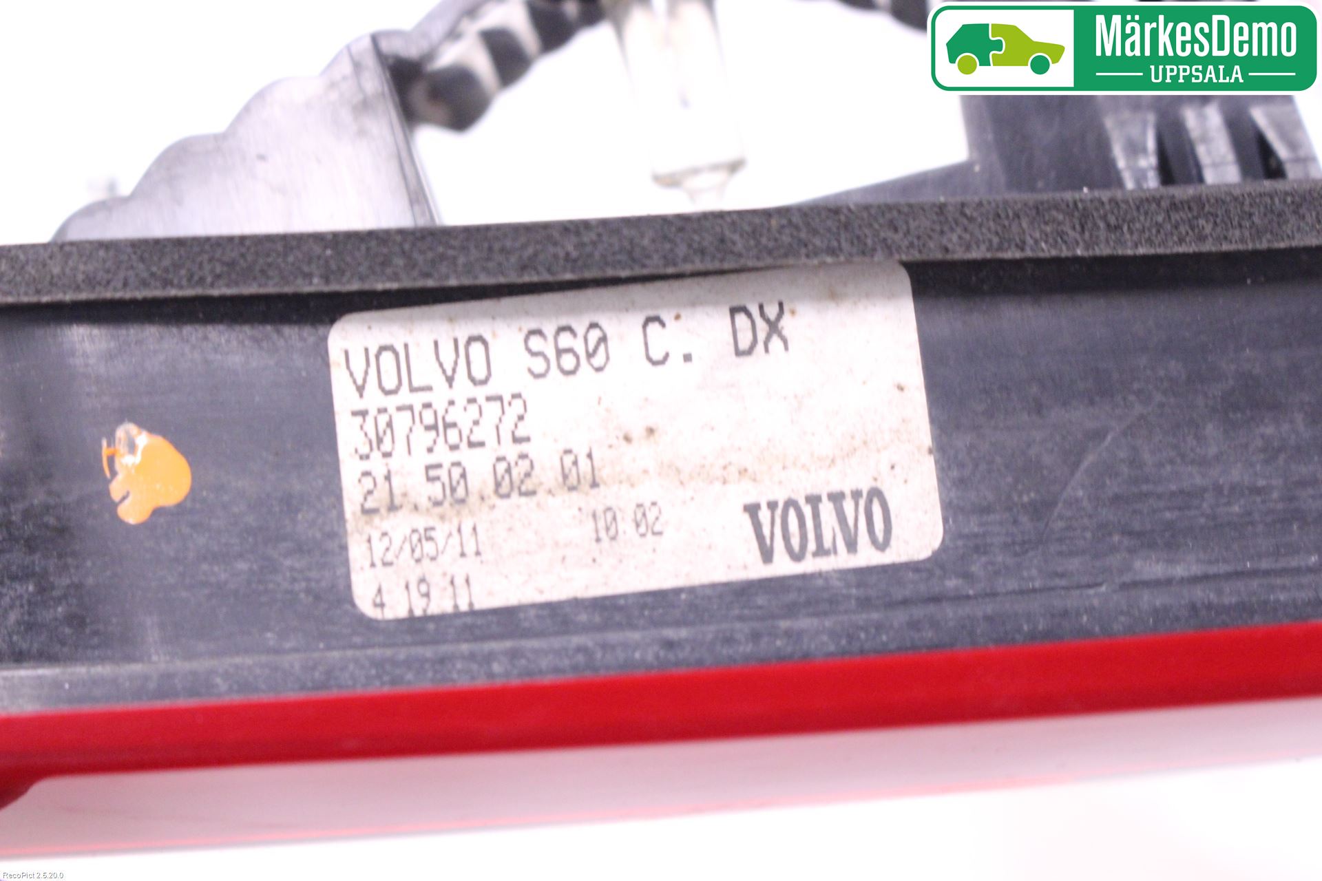 Volvo S60 11-13 Bakljus Lucka Hö