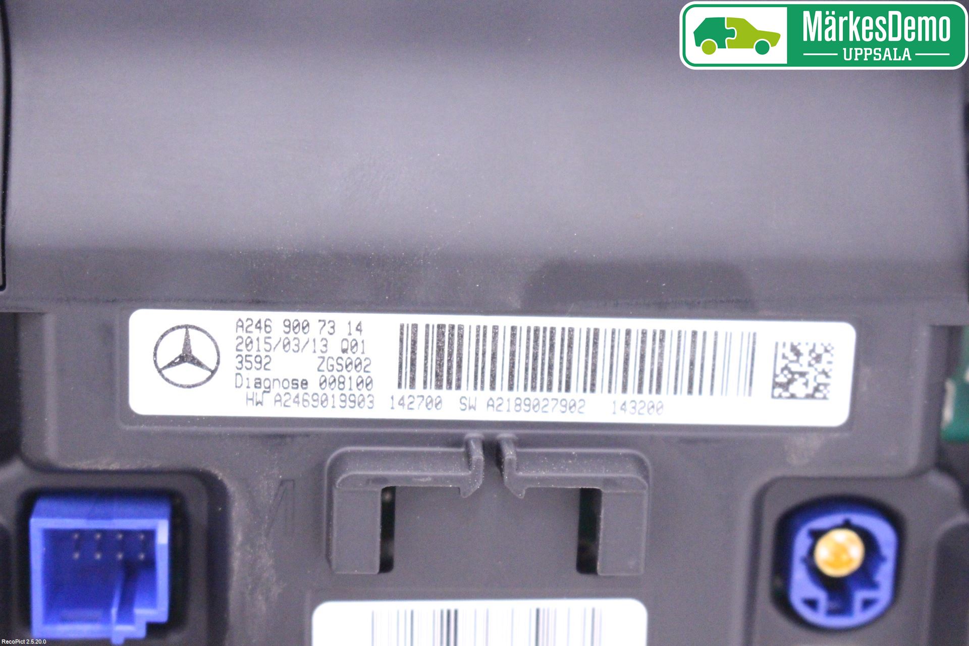 Mercedes-Benz MB B-KLASS (W246/W242) 12-19 Bildskärm