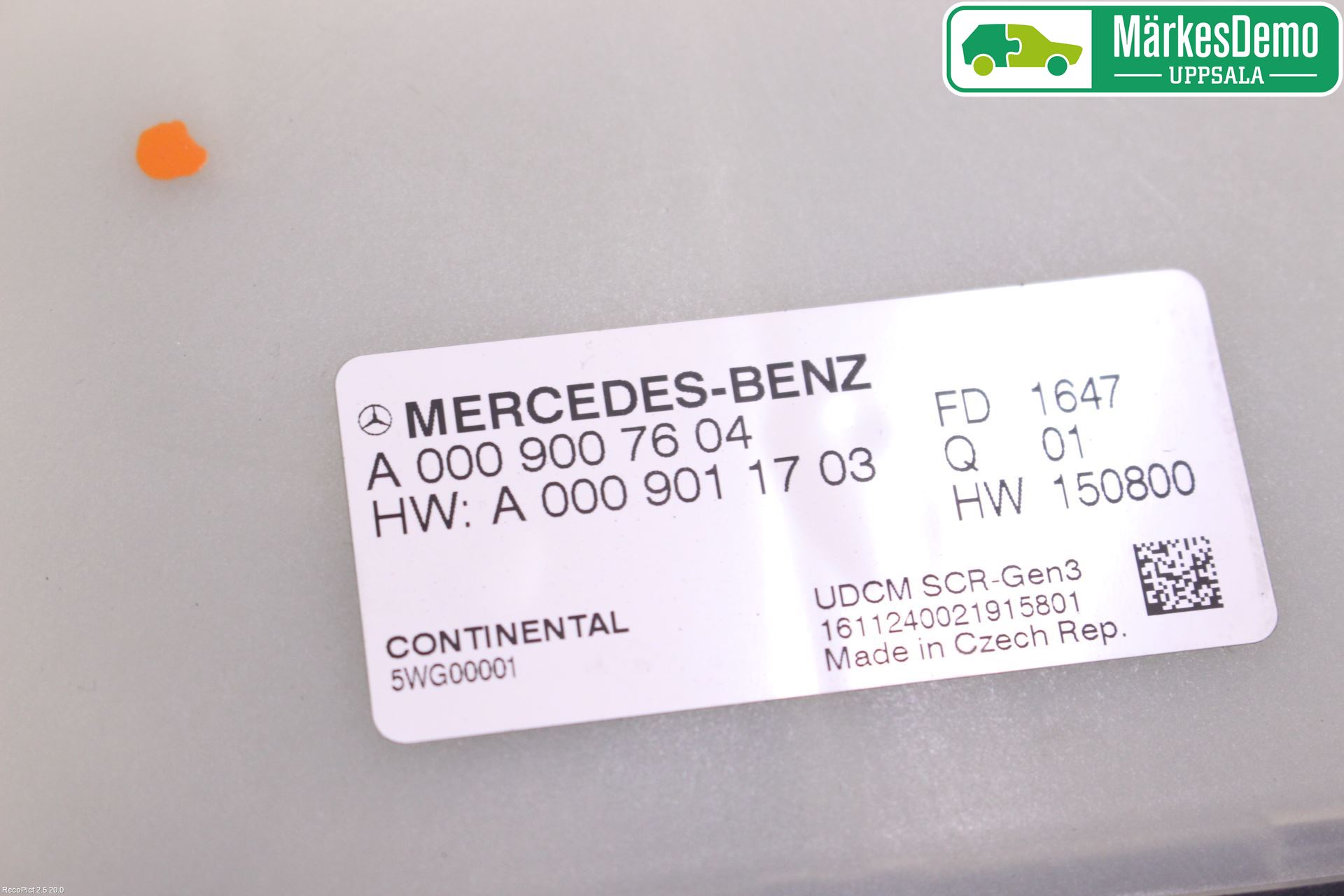 Mercedes-Benz MB E-KLASS (W213) 16-23 Styrenhet Avgasrening
