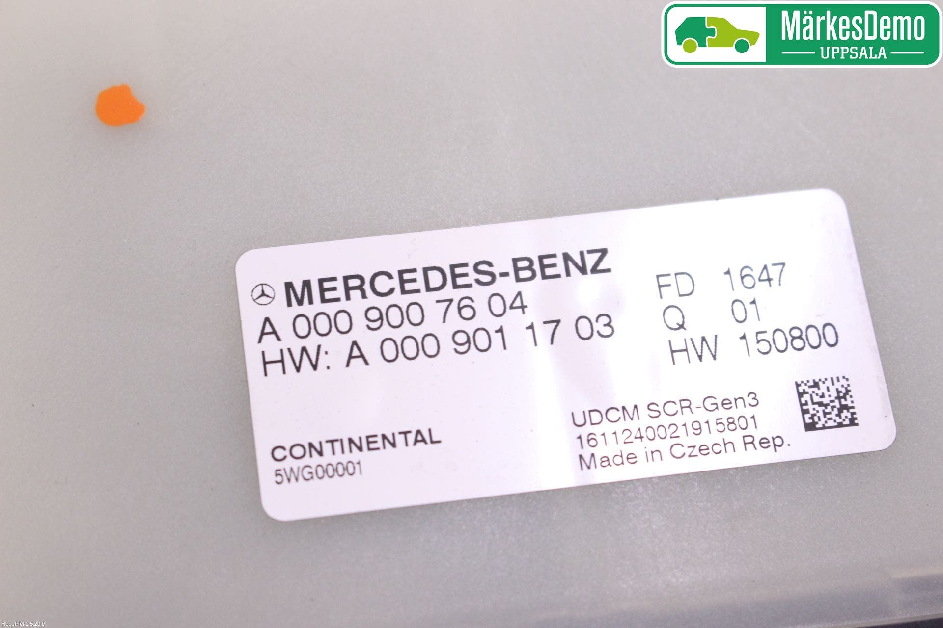 Mercedes-Benz MB E-KLASS (W213) 16-23 Styrenhet Avgasrening