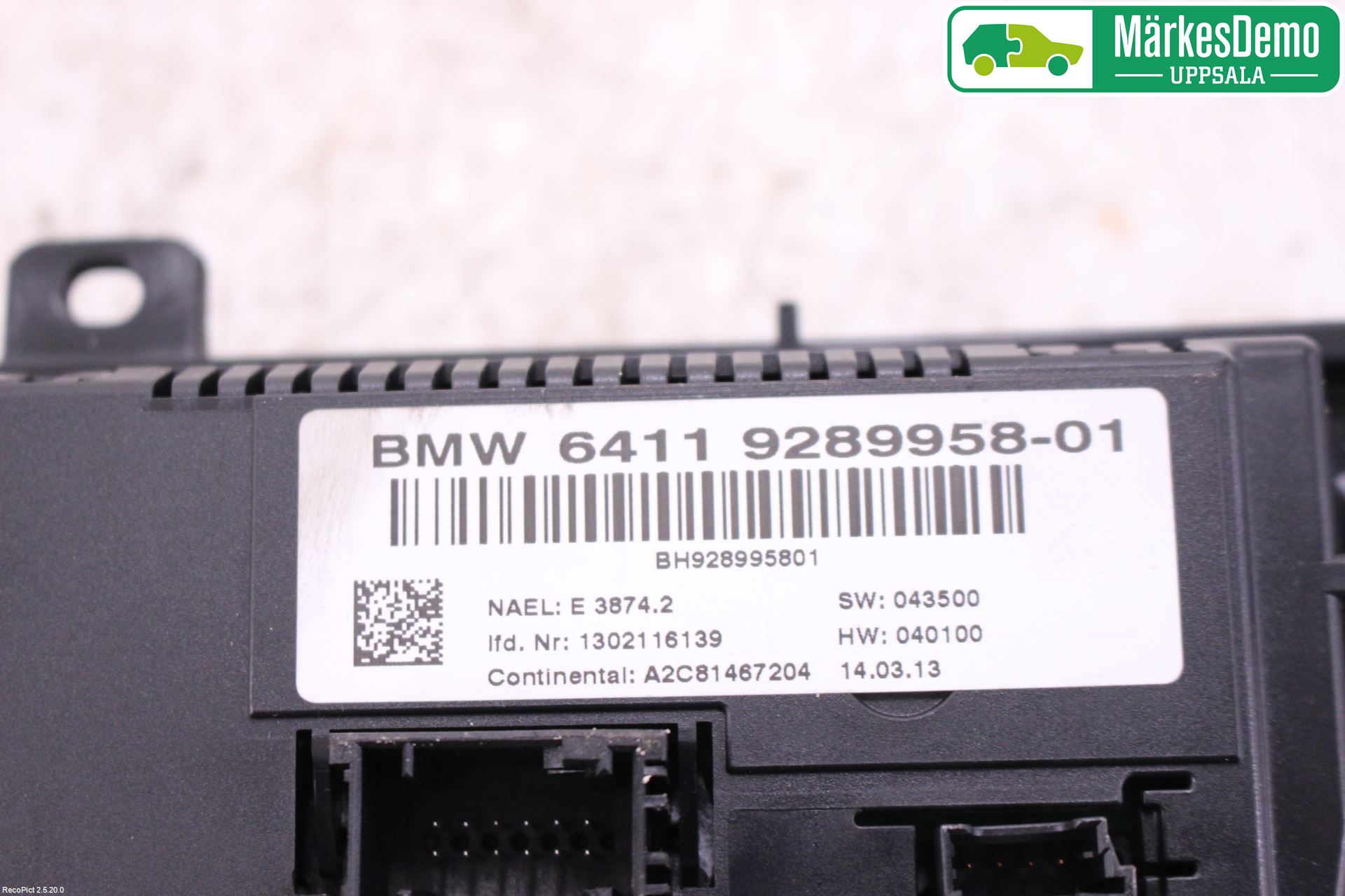 BMW X3 F25 10-17 Ac Styrenhet Ac Manöveren