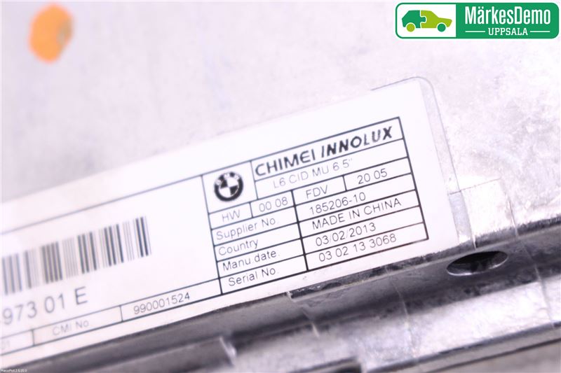 BMW 5 F10/F11/F18 09-17 Bildskärm