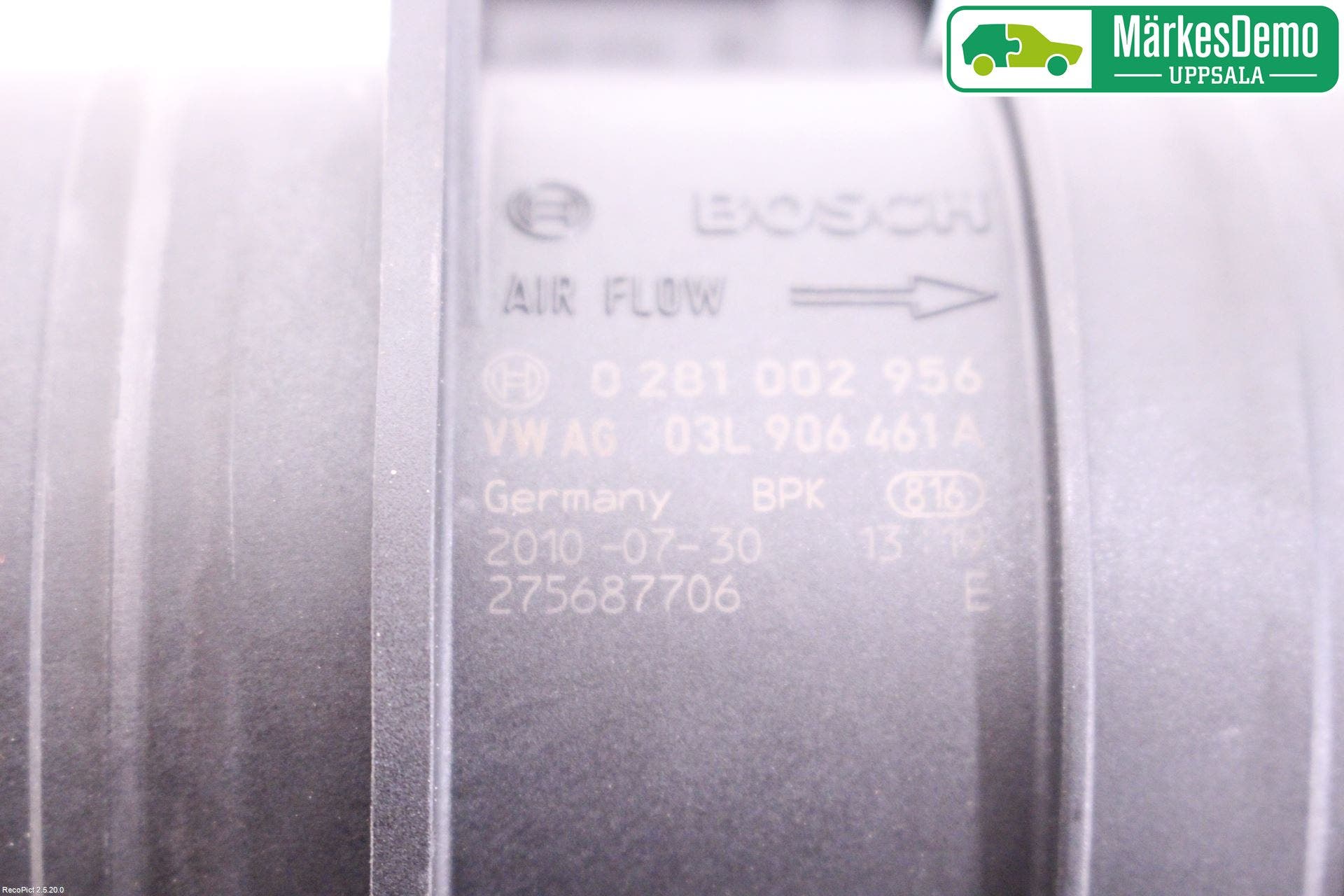 Volkswagen VW GOLF VI 09-13 Injluftmassamätare